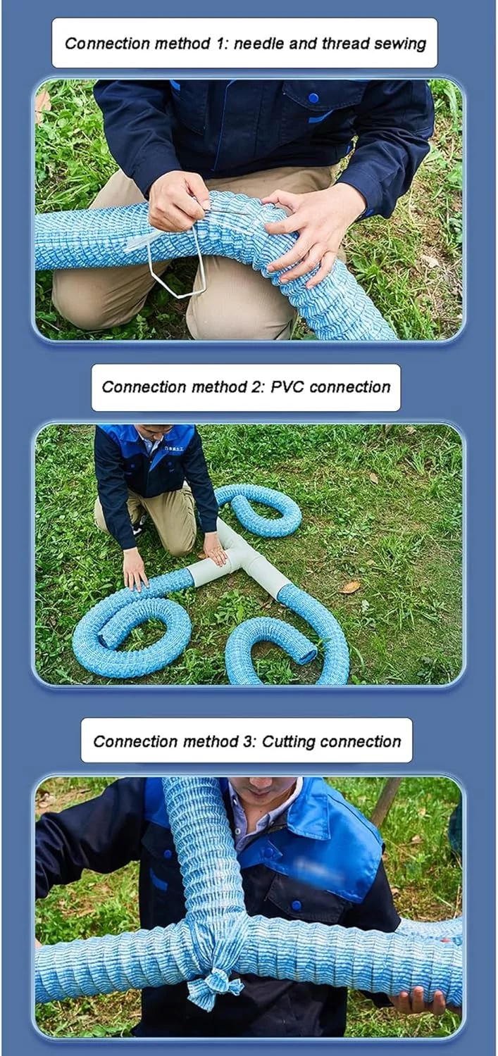 لوله زهکشی فرانسوی انعطاف پذیر، لوله های موجدار سوراخ دار صنعتی، لوله زهکشی زمین برای حیاط، چمن، پاسیو، پیاده رو، کنار خانه، محوطه سازی (50 میلی متر، 2 متر) لوله زهکشی فرانسوی انعطاف پذیر، لوله های موجدار سوراخ دار صنعتی، لوله زهکشی زمین برای حیاط، چمن، پاسیو، پیاده رو، کنار خانه، محوطه سازی (50 میلی متر، 2 متر)