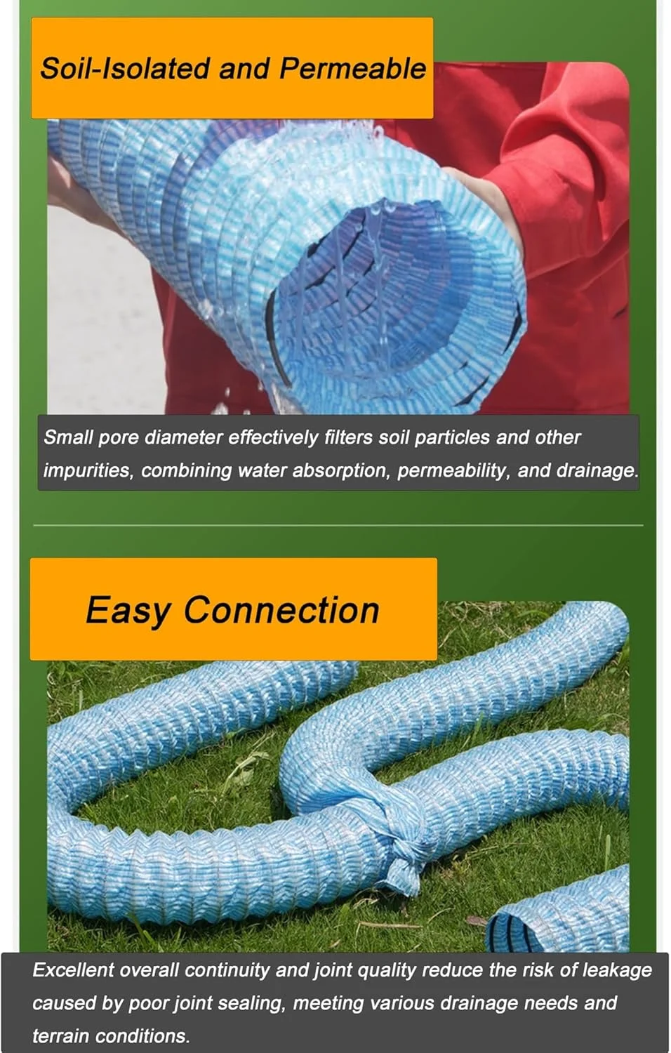 لوله زهکشی فرانسوی نفوذ نرم، لوله های زهکشی سوراخ دار، لوله های سوراخ دار محل ساخت و ساز/زمین ورزشی و لوله گریان (50 میلی متر، 19 متر) لوله زهکشی فرانسوی نفوذ نرم، لوله های زهکشی سوراخ دار، لوله های سوراخ دار محل ساخت و ساز/زمین ورزشی و لوله گریان (50 میلی متر، 19 متر)