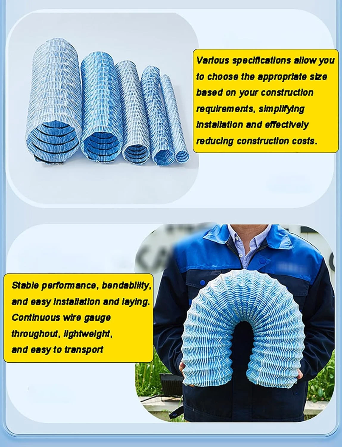 لوله زهکشی فرانسوی سوراخ دار، لوله زهکشی انعطاف پذیر پارچه ای نبافته برای فضای باز حیاط/چمن/پاسیو/محوطه سازی، زهکشی زمین (100 میلی متر، 4 متر) لوله زهکشی فرانسوی سوراخ دار، لوله زهکشی انعطاف پذیر پارچه ای نبافته برای فضای باز حیاط/چمن/پاسیو/محوطه سازی، زهکشی زمین (100 میلی متر، 4 متر)