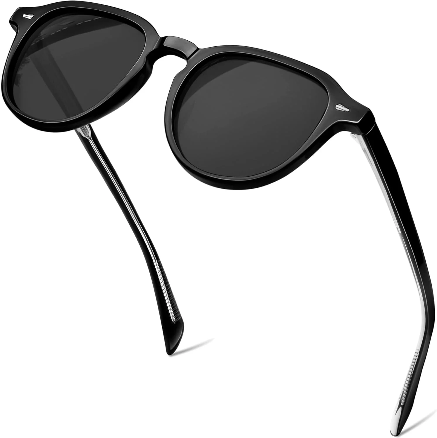 عینک آفتابی گرد استات KANASTAL برای مردان و زنان، عینک آفتابی پلاریزه مردانه وینتیج 2025، عینک زنانه طراح مد روز، محافظت UV400، سایه های دایره ای کلاسیک رترو