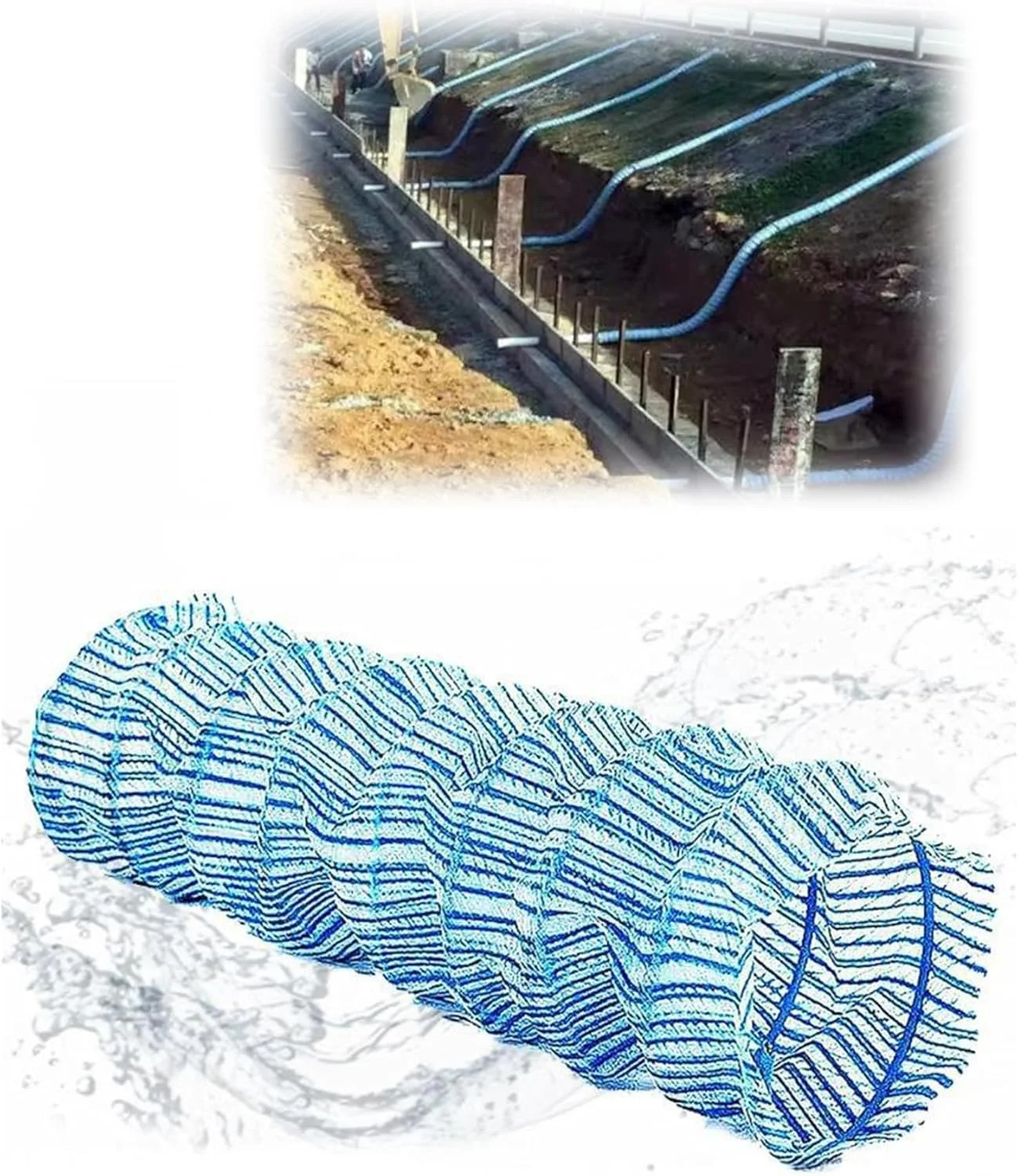 لوله زهکشی سوراخ دار انعطاف پذیر، شلنگ نفوذ آب قابل گسترش، لوله موجدار زهکشی فرانسوی برای محوطه سازی بیرونی (5 سانتی متر/2 اینچ، 2 متر) لوله زهکشی سوراخ دار انعطاف پذیر، شلنگ نفوذ آب قابل گسترش، لوله موجدار زهکشی فرانسوی برای محوطه سازی بیرونی (5 سانتی متر/2 اینچ، 2 متر)