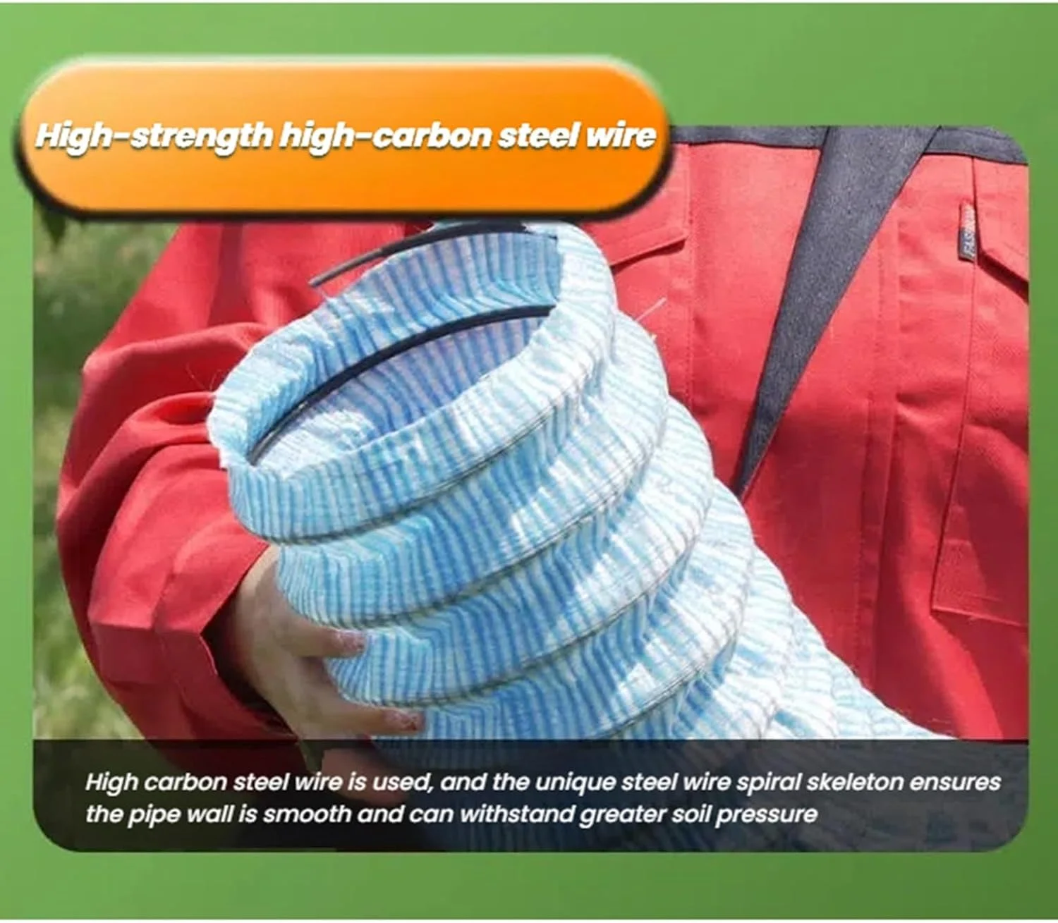 لوله زهکشی فرانسوی، لوله های زهکشی سوراخ دار، لوله زهکشی منظره برای محوطه، زیرزمین ضد آب و محلول زهکشی ناودان (2 متر)