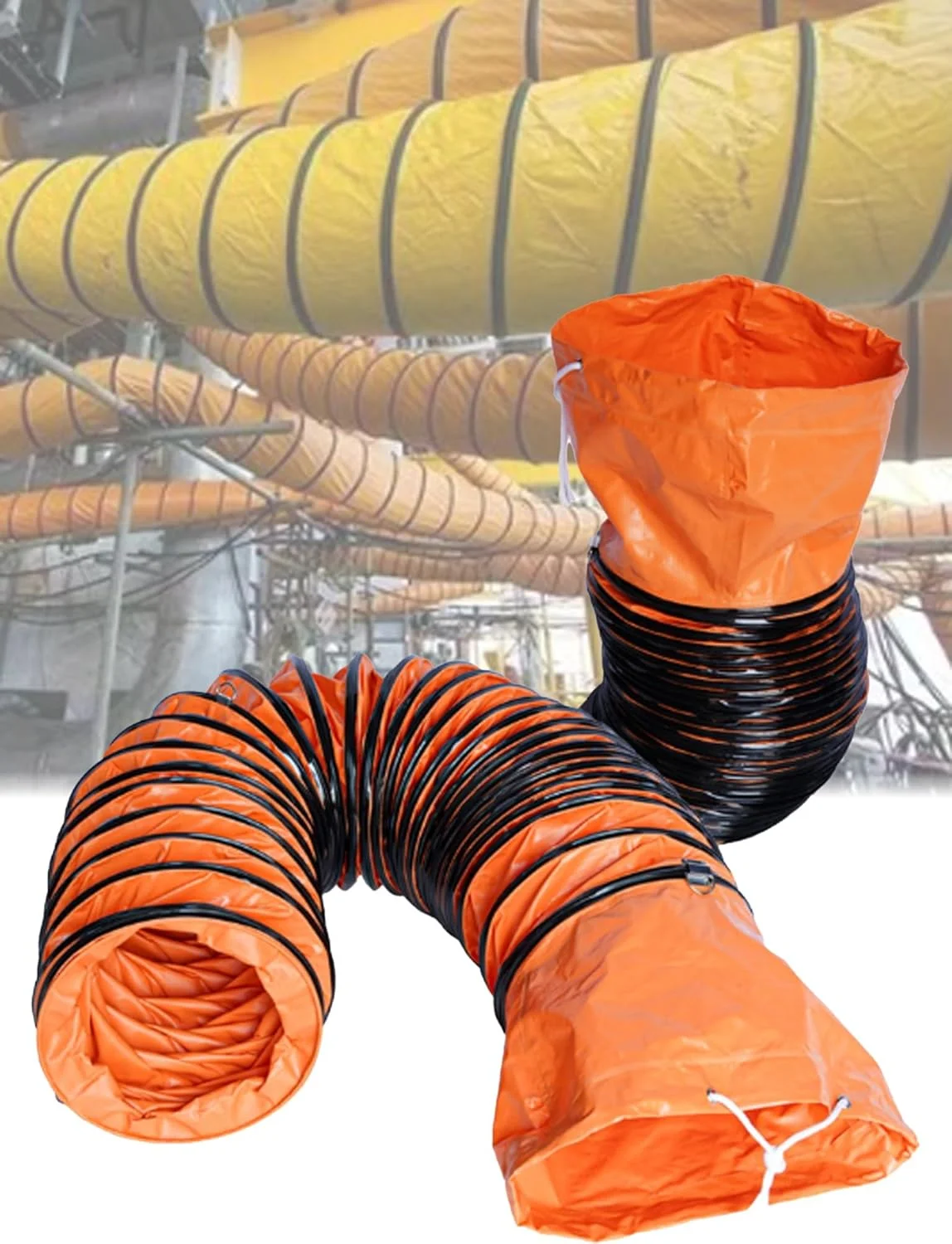 لوله خرطومی PVC مقاوم برای تهویه مطبوع و دمندههای صنعتی، لوله اگزوز طنابی قابل تنظیم برای کارخانهها، تونلها و ساخت و ساز مسکونی (5 متر، 20 سانتیمتر) لوله خرطومی PVC مقاوم برای تهویه مطبوع و دمندههای صنعتی، لوله اگزوز طنابی قابل تنظیم برای کارخانهها، تونلها و ساخت و ساز مسکونی (5 متر، 20 سانتیمتر)