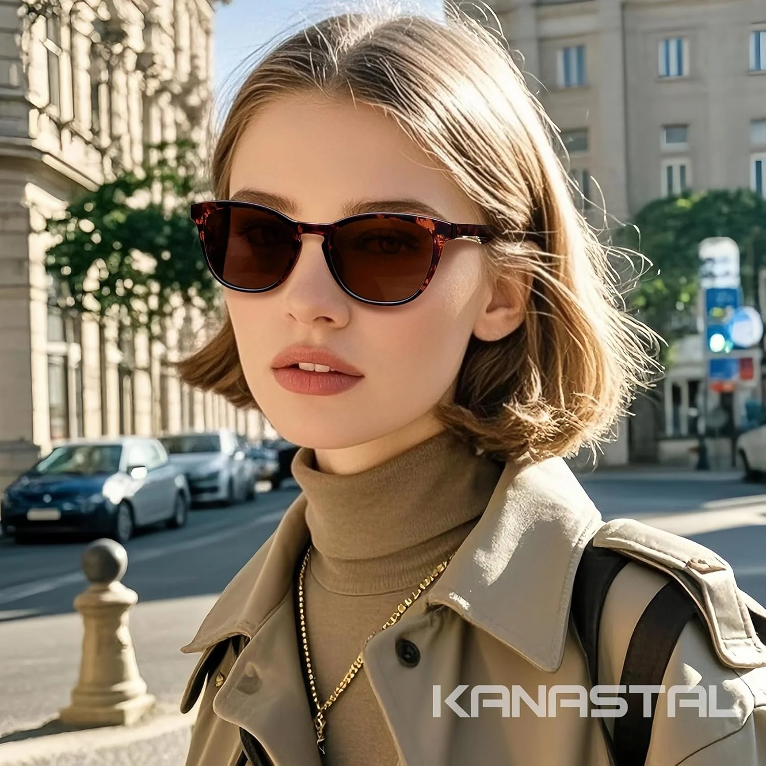 عینک آفتابی پلاریزه KANASTAL برای زنان و مردان، عینک آفتابی کلاسیک رانندگی زنانه، عینک آفتابی پروانه ای مد روز برای محافظت 100% در برابر اشعه UV400 در فضای باز