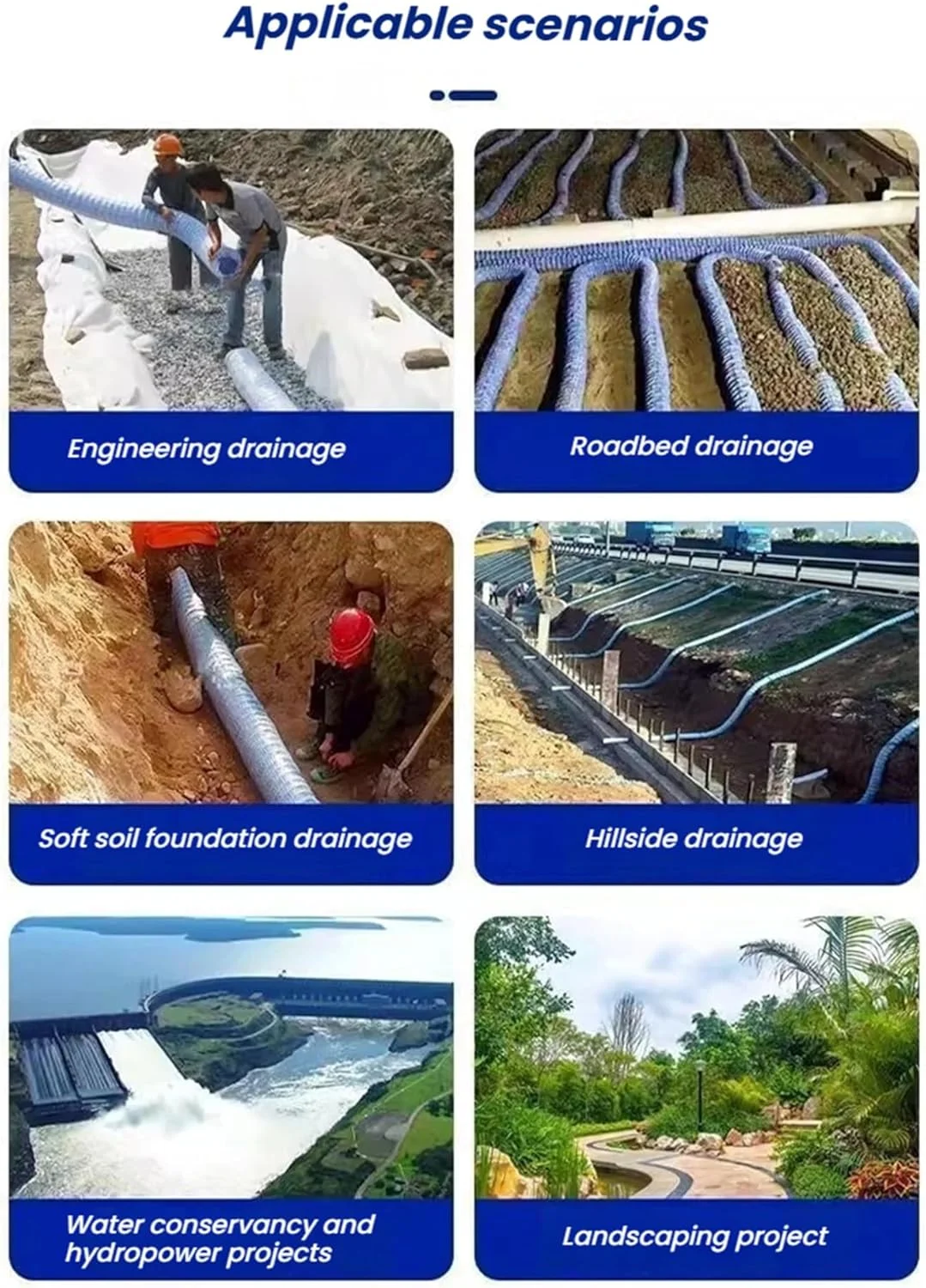 لوله زهکشی سوراخ دار انعطاف پذیر، شلنگ نفوذ آب قابل گسترش، لوله موجدار زهکشی فرانسوی برای محوطه سازی بیرونی (5 سانتی متر/2 اینچ، 2 متر) لوله زهکشی سوراخ دار انعطاف پذیر، شلنگ نفوذ آب قابل گسترش، لوله موجدار زهکشی فرانسوی برای محوطه سازی بیرونی (5 سانتی متر/2 اینچ، 2 متر)