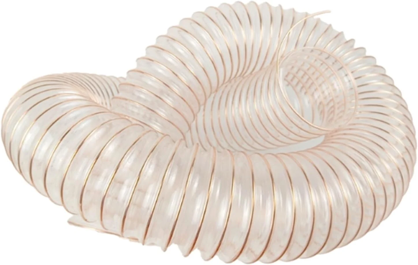 لوله جداکننده گرد و غبار شفاف و انعطاف پذیر با ضخامت 0.93 میلی متر، لوله پلی یورتان PU با سیم فولادی روکش مس (200 میلی متر / 7.9 اینچ) لوله جداکننده گرد و غبار شفاف و انعطاف پذیر با ضخامت 0.93 میلی متر، لوله پلی یورتان PU با سیم فولادی روکش مس (200 میلی متر / 7.9 اینچ)