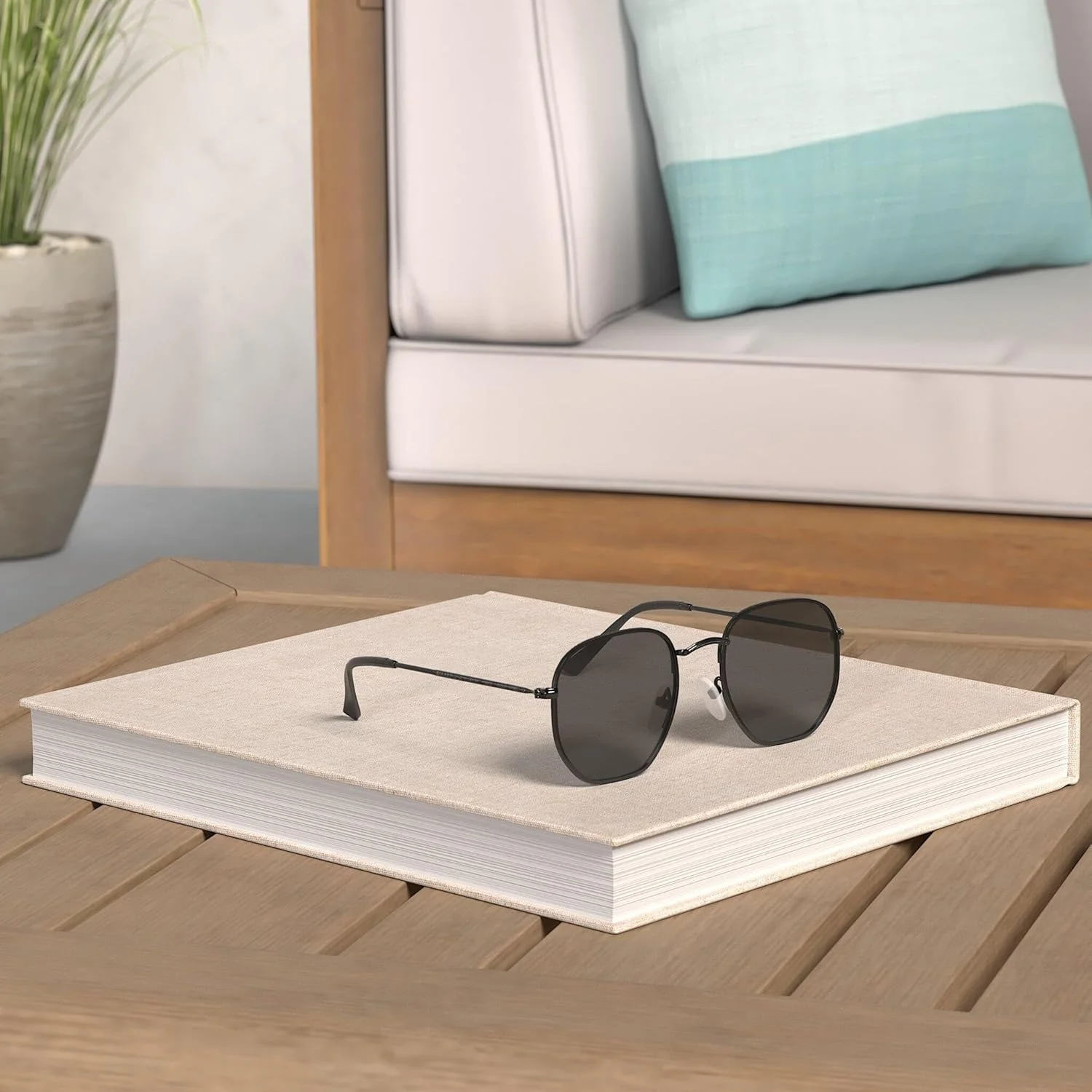 عینک آفتابی پلاریزه مردانه و زنانه، فریم نیمه بدون حاشیه، مناسب رانندگی با قابلیت مسدود کردن 100% اشعه UV