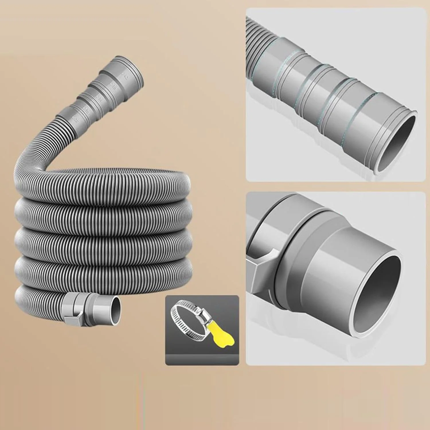 کیت شلنگ فاضلاب، لوله تخلیه کاروان | لوله تاشو شلنگ قابل تنظیم برای کمپینگ، ساحل، مسافرت، تعمیر خودرو، تعطیلات در فضای باز
