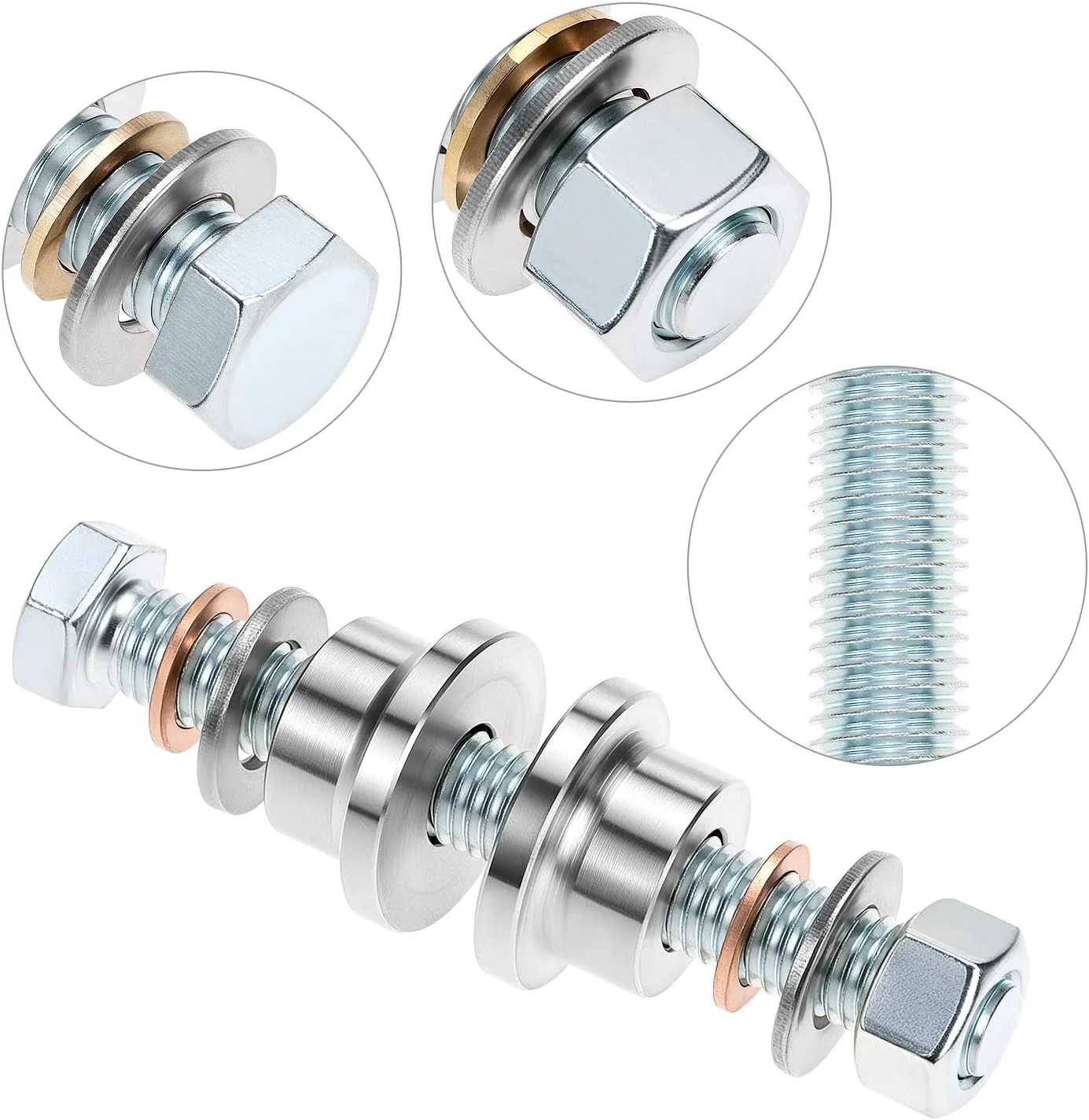 ابزار لوله گشادکننده 1 اینچی QWORK و مجموعه لوله تخلیه برنجی، 2 عدد ابزار لبه برگردان لوله تخلیه، درپوش تخلیه قایق 3 اینچ در 1 اینچ