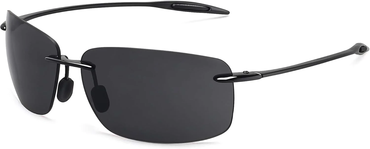 عینک آفتابی ورزشی JULI مردانه زنانه فریم بدون حاشیه Tr90 مناسب دویدن ماهیگیری گلف موج سواری رانندگی MJ8009