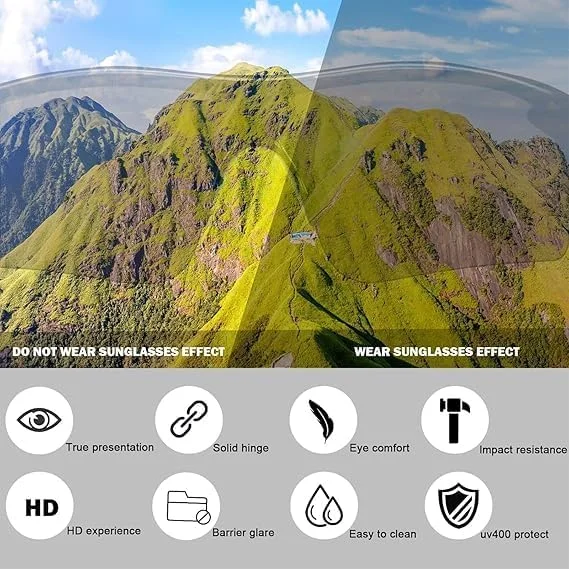 عینک آفتابی ورزشی Joyzzz مردانه، عینک آفتابی مخصوص دویدن مردانه، عینک ورزشی مردانه و زنانه، عینک های UV 400 مناسب فضای باز برای بیسبال جوانان، دوچرخه سواری، دویدن، رانندگی، ماهیگیری، گلف، موتورسواری
