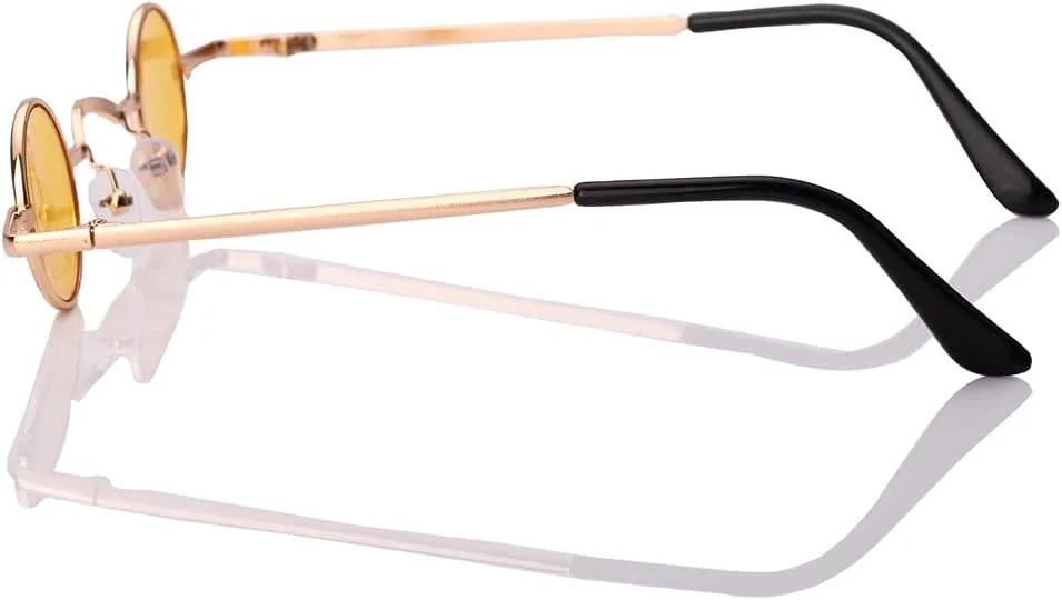 عینک آفتابی JUFORHQC مدل Retro با لنزهای بسیار کوچک، مناسب برای آقایان و بانوان