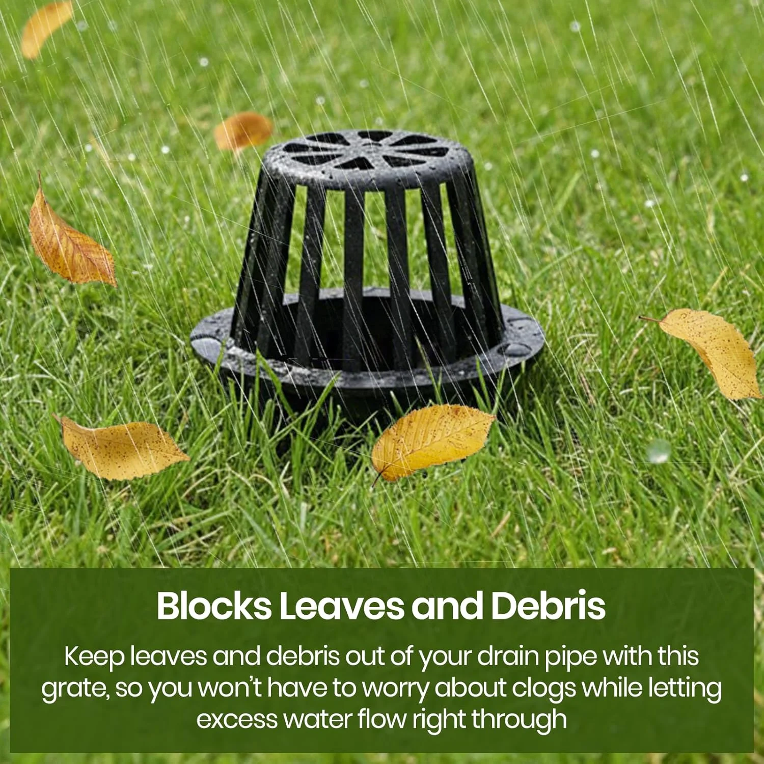 (بسته 3 عددی) درپوش توری زهکشی حیاط گرد 4 اینچی Calvana، سازگار با NDS 78A، مناسب برای اتصالات لوله فاضلاب و زهکشی 4 اینچی، ایده آل برای چمنزارهای کوچک، محوطه سازی، پاسیو، پلی اتیلن بسیار سخت، مشکی