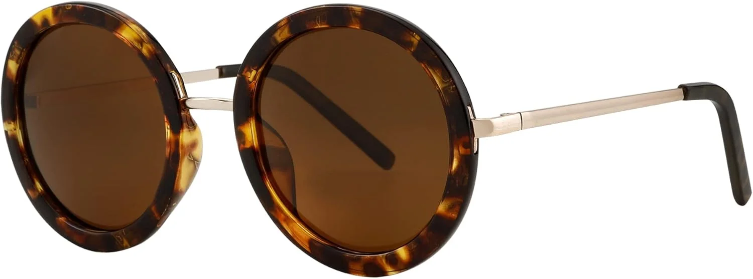 عینک آفتابی گرد JOOX زنانه، عینک آفتابی کلاسیک وینتیج رترو، محافظت 100% در برابر اشعه ماوراء بنفش