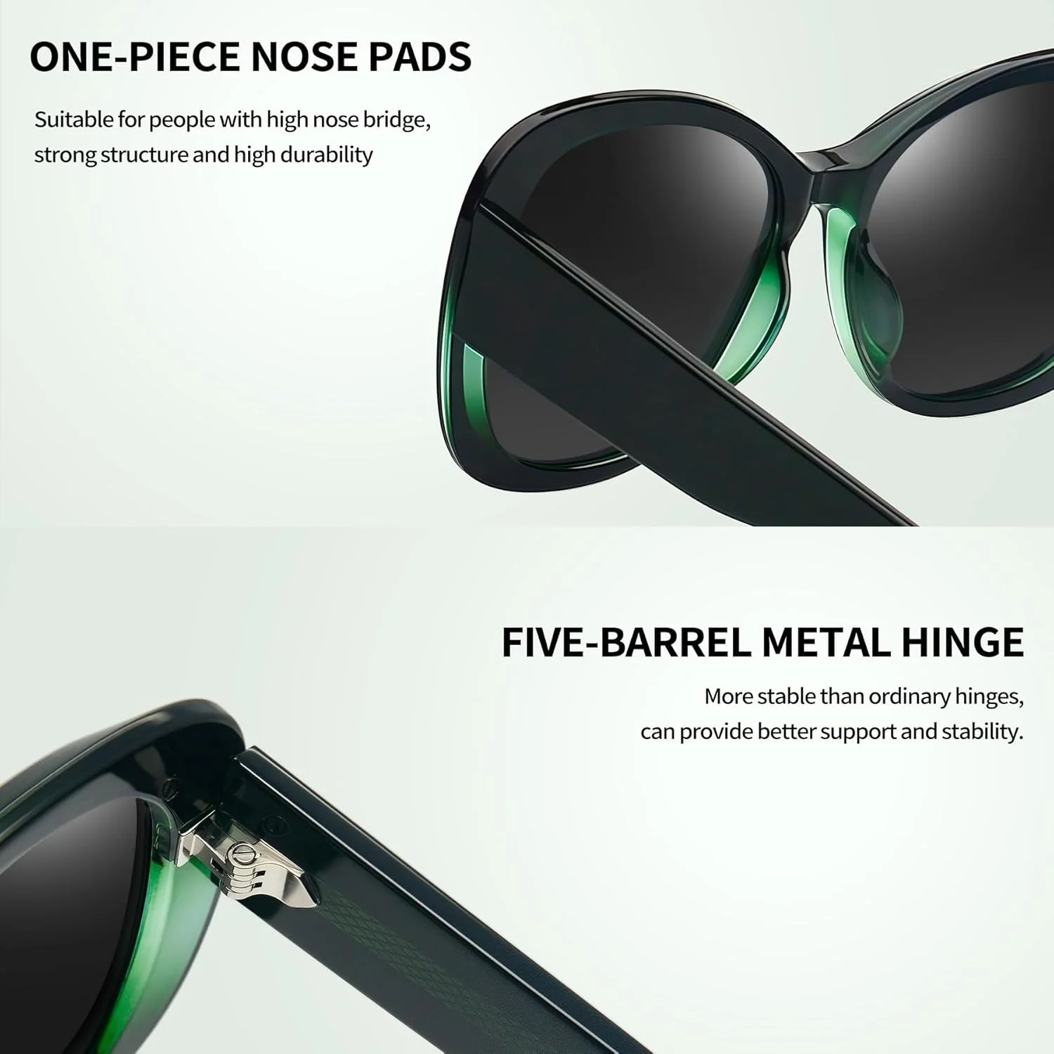 عینک آفتابی زنانه Joopin، استات، پلاریزه، محافظت در برابر اشعه ماوراء بنفش، طرح پروانه ای مد روز، سایه های تیره مناسب رانندگی و تعطیلات