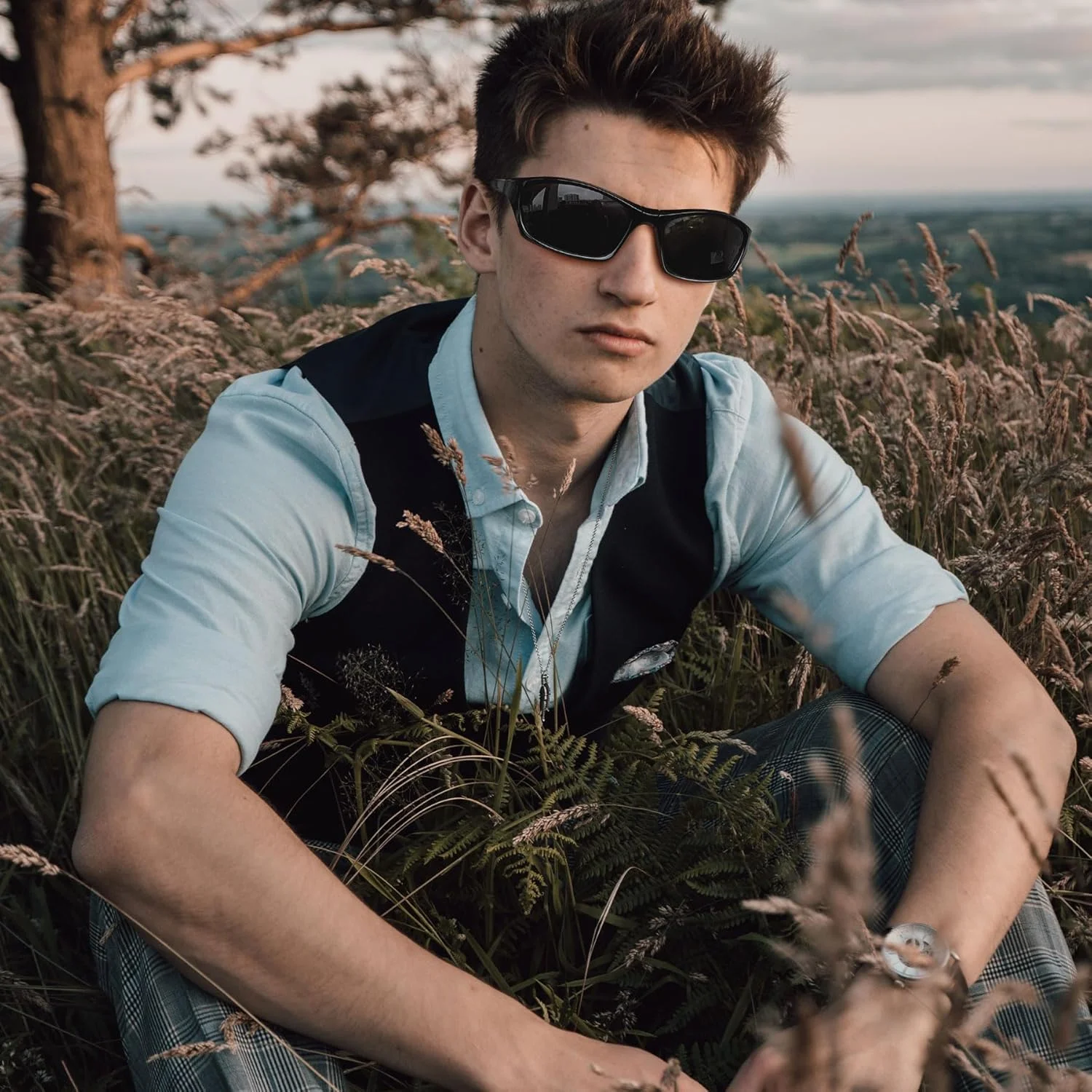 عینک آفتابی ورزشی Joopin برای مردان و زنان، مناسب رانندگی، دویدن، دوچرخه سواری و ماهیگیری، پلاریزه با محافظت UV400