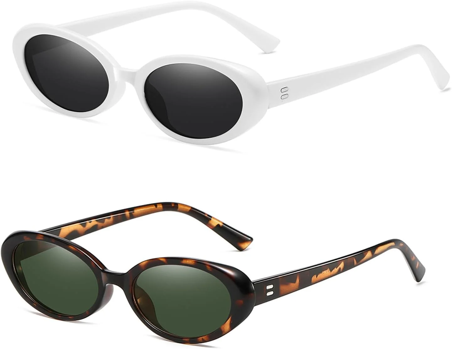 عینک آفتابی بیضی رترو JieJieko برای زنان و مردان، عینک گربه ای به سبک وینتیج با محافظت UV400 عینک آفتابی بیضی رترو JieJieko برای زنان و مردان، عینک گربه ای به سبک وینتیج با محافظت UV400