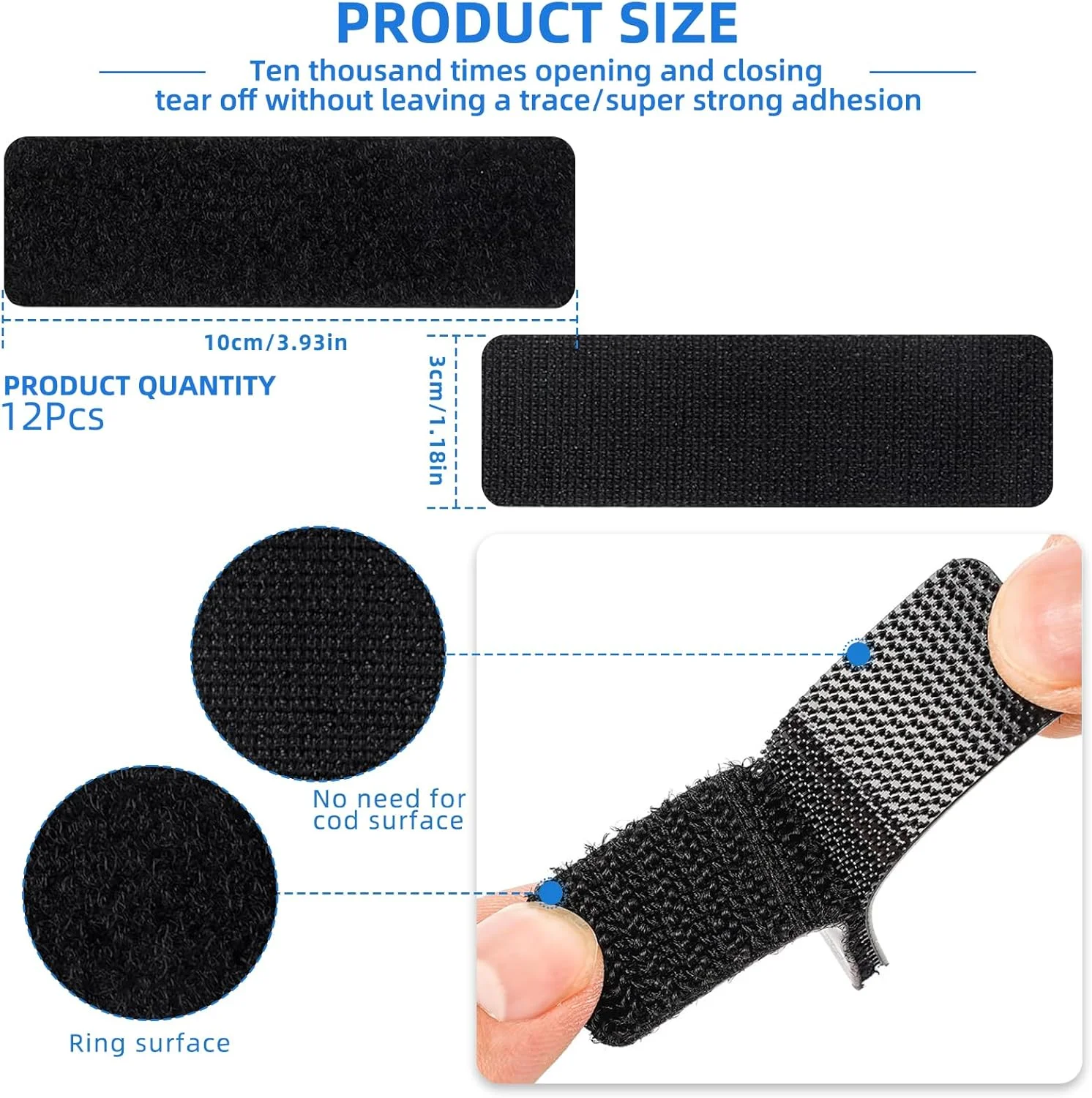 بسته 12 عددی نوار چسبی Lwtsrp، خود چسب، فوق العاده قوی، پدهای چسبی، دو طرفه، قابل استفاده مجدد، مستطیل شکل، اتصال چسبی دو طرفه، خود چسب برای خانه، دفتر، مشکی (3 x 10 سانتی متر) بسته 12 عددی نوار چسبی Lwtsrp، خود چسب، فوق العاده قوی، پدهای چسبی، دو طرفه، قابل استفاده مجدد، مستطیل شکل، اتصال چسبی دو طرفه، خود چسب برای خانه، دفتر، مشکی (3 x 10 سانتی متر)