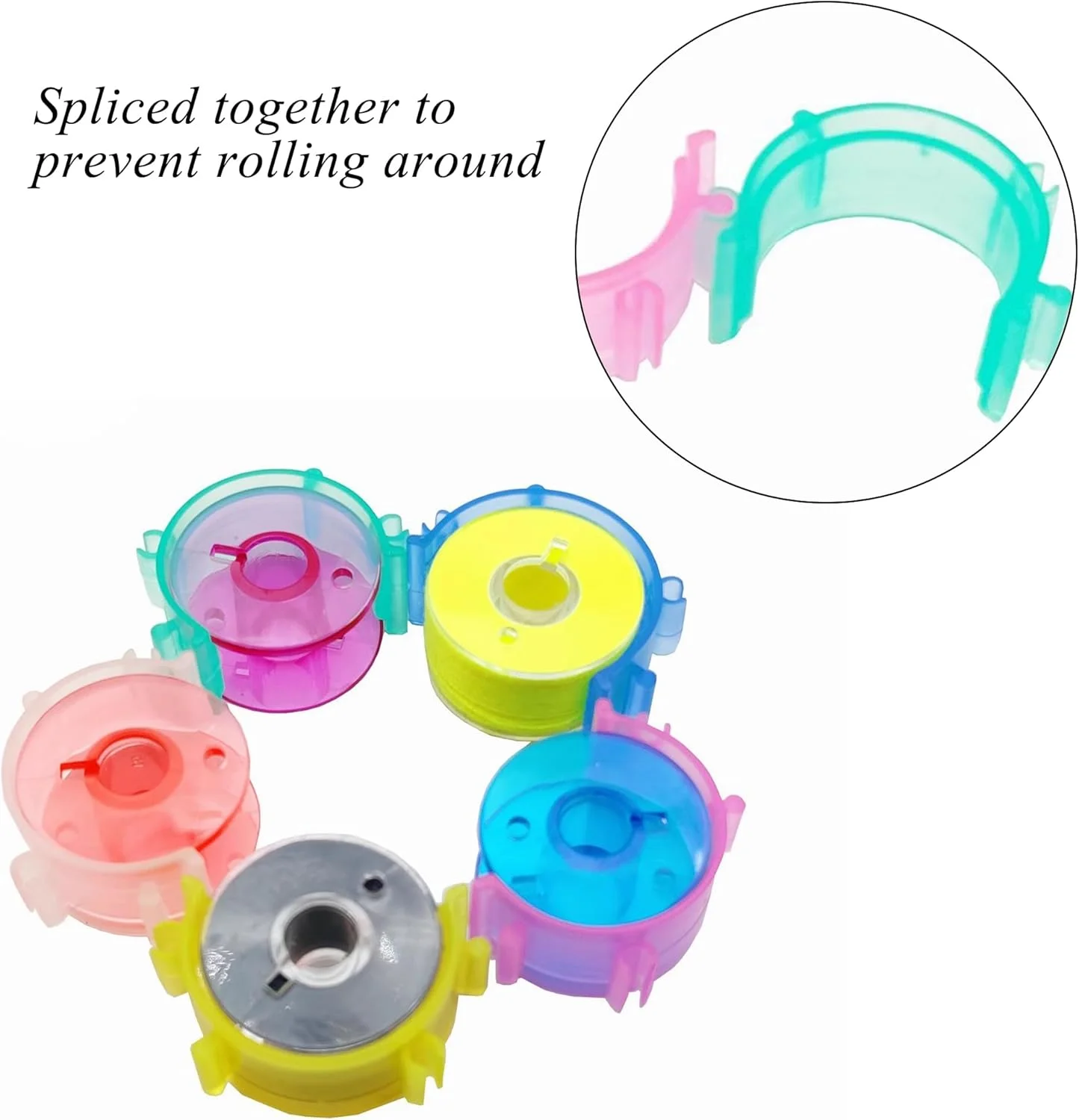 گیره قرقره خیاطی LXLVOUEG، 50 عددی، لوازم جانبی و ملزومات نگهدارنده نخ و قرقره خیاطی برای کاردستی، گلدوزی DIY، گیره های پلاستیکی نخ، سازمان دهنده های قرقره، رنگی گیره قرقره خیاطی LXLVOUEG، 50 عددی، لوازم جانبی و ملزومات نگهدارنده نخ و قرقره خیاطی برای کاردستی، گلدوزی DIY، گیره های پلاستیکی نخ، سازمان دهنده های قرقره، رنگی