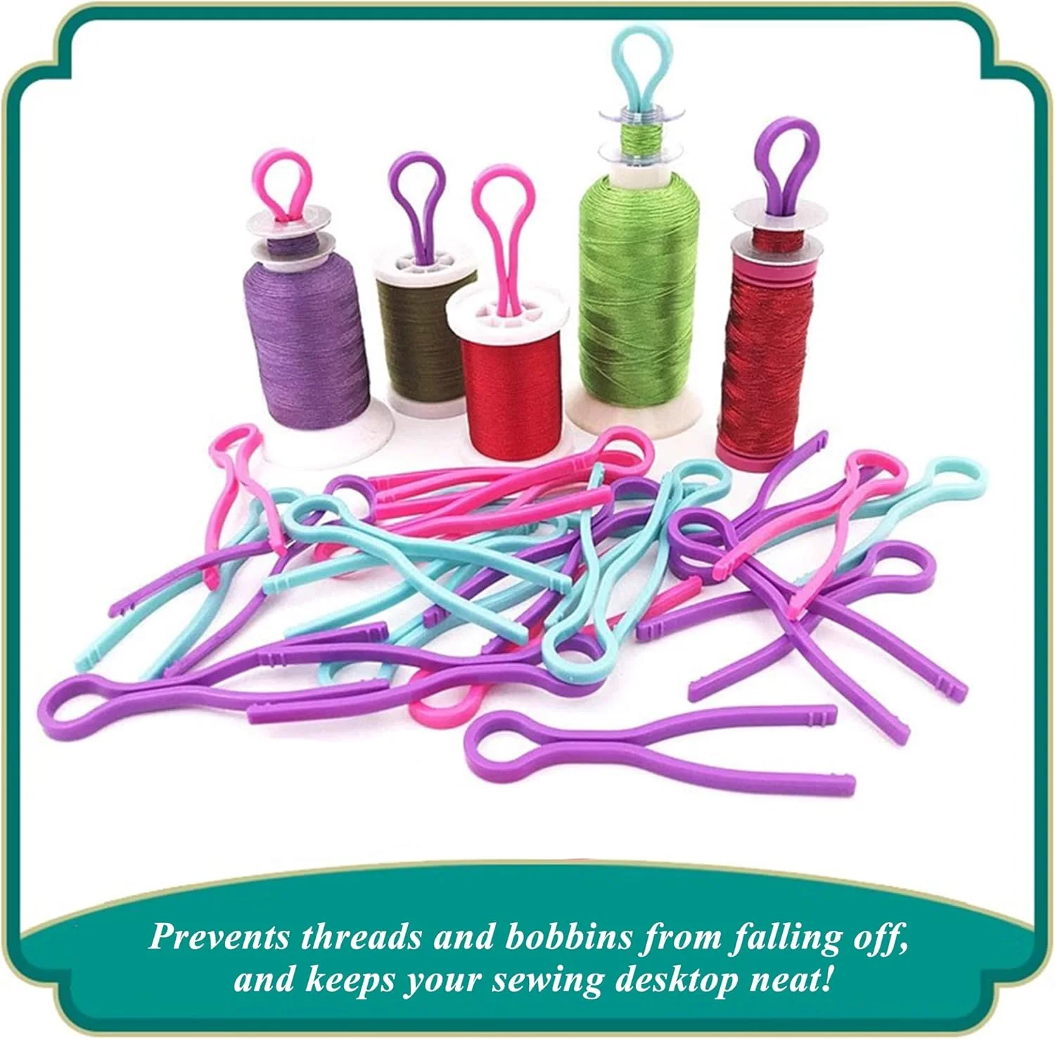 نگهدارنده نخ ماسوره خیاطی LXLVOUEG، 50 عددی، لوازم جانبی و ملزومات سازمان دهنده نخ و ماسوره خیاطی برای کاردستی، گلدوزی DIY، گیره های نخ پلاستیکی، سازمان دهنده های قرقره، رنگارنگ تصادفی 6 نگهدارنده نخ ماسوره خیاطی LXLVOUEG، 50 عددی، لوازم جانبی و ملزومات سازمان دهنده نخ و ماسوره خیاطی برای کاردستی، گلدوزی DIY، گیره های نخ پلاستیکی، سازمان دهنده های قرقره، رنگارنگ تصادفی 6