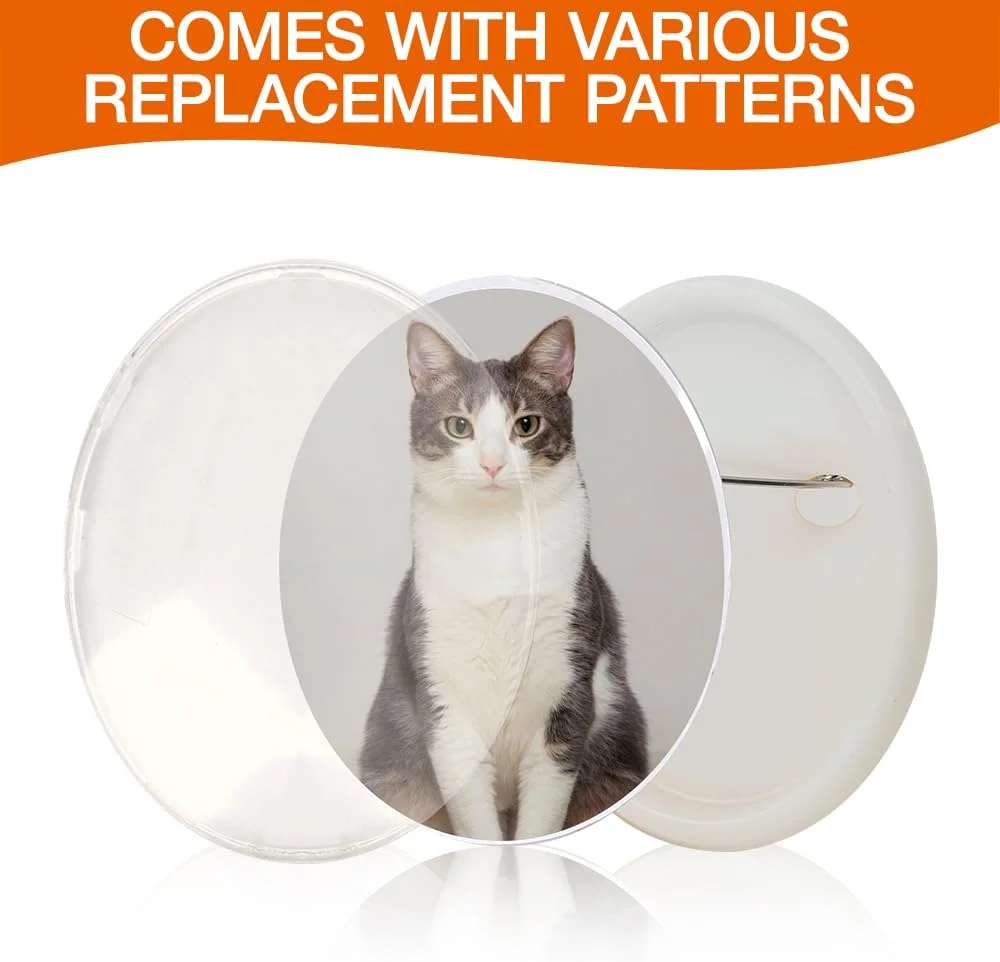 دستگاه دکمه ساز LYPPUL، کیت ساخت بج 55 میلی متری، دستگاه پرس بج با 48 عدد قطعات دکمه، برش دایره ای و استیکرهای زیبا، کیت ساخت پین گرد DIY برای هدایای مهمانی کودکان دستگاه دکمه ساز LYPPUL، کیت ساخت بج 55 میلی متری، دستگاه پرس بج با 48 عدد قطعات دکمه، برش دایره ای و استیکرهای زیبا، کیت ساخت پین گرد DIY برای هدایای مهمانی کودکان