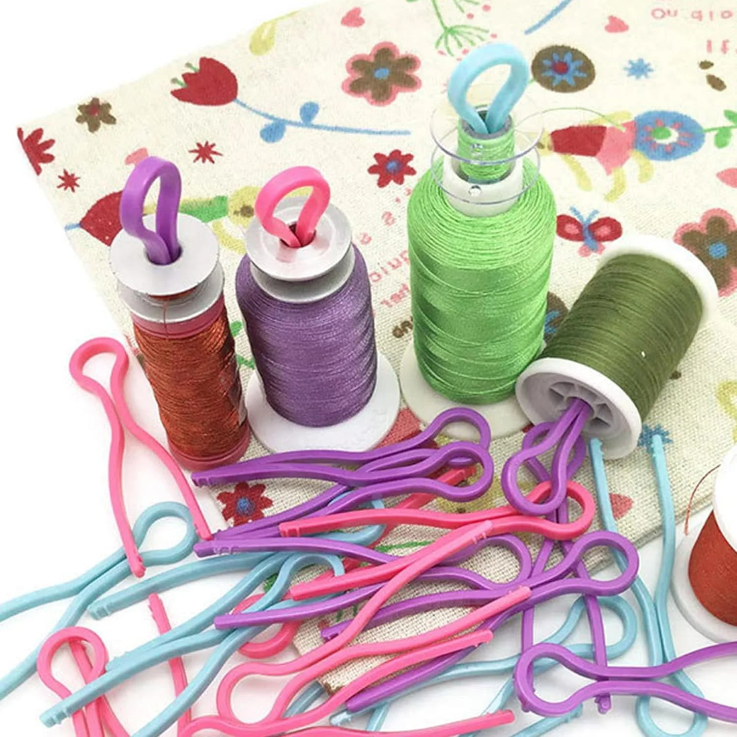 نگهدارنده نخ ماسوره خیاطی LXLVOUEG، 50 عددی، لوازم جانبی و ملزومات سازمان دهنده نخ و ماسوره خیاطی برای کاردستی، گلدوزی DIY، گیره های نخ پلاستیکی، سازمان دهنده های قرقره، رنگارنگ تصادفی 6 نگهدارنده نخ ماسوره خیاطی LXLVOUEG، 50 عددی، لوازم جانبی و ملزومات سازمان دهنده نخ و ماسوره خیاطی برای کاردستی، گلدوزی DIY، گیره های نخ پلاستیکی، سازمان دهنده های قرقره، رنگارنگ تصادفی 6