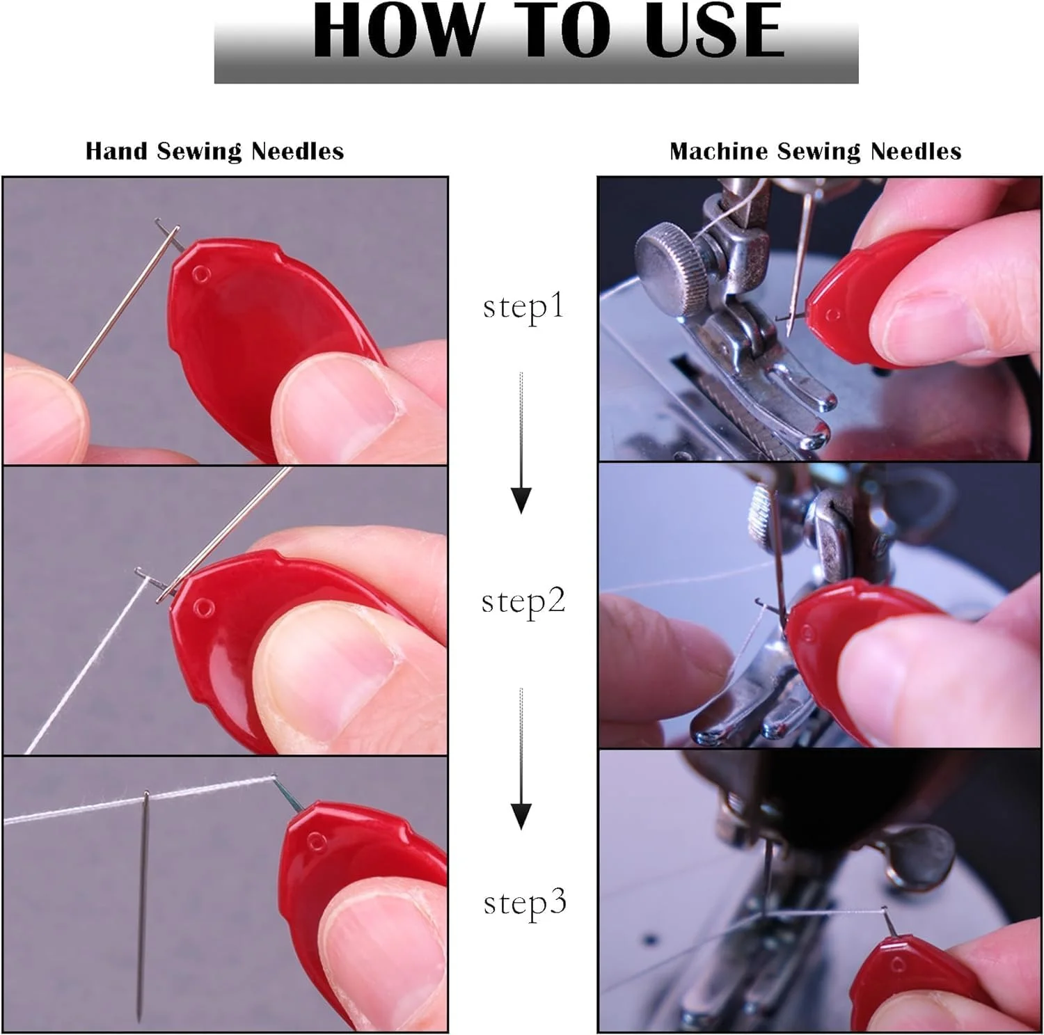 نخکن سوزن LUYAO، 5 عددی، ابزار کوچک نخکن چشمی سوزن، نخکن آسان برای چرخ خیاطی و خیاطی با دست، نخکشی سریع و دقیق، ایدهآل برای سوزندوزی نخکن سوزن LUYAO، 5 عددی، ابزار کوچک نخکن چشمی سوزن، نخکن آسان برای چرخ خیاطی و خیاطی با دست، نخکشی سریع و دقیق، ایدهآل برای سوزندوزی