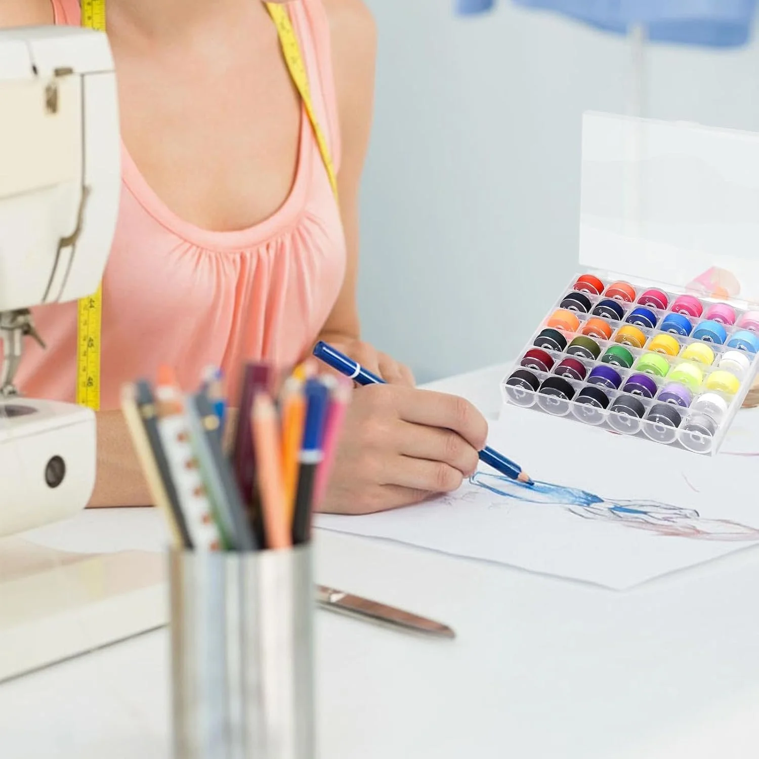 ماسوره چرخ خیاطی LWLWA، 36 عدد ماسوره چرخ خیاطی به همراه 36 رنگ نخ خیاطی، جعبه ماسوره شفاف، ماسوره نخ زیر، ماسوره چرخ خیاطی مناسب چرخ خیاطی، لباس ماسوره چرخ خیاطی LWLWA، 36 عدد ماسوره چرخ خیاطی به همراه 36 رنگ نخ خیاطی، جعبه ماسوره شفاف، ماسوره نخ زیر، ماسوره چرخ خیاطی مناسب چرخ خیاطی، لباس