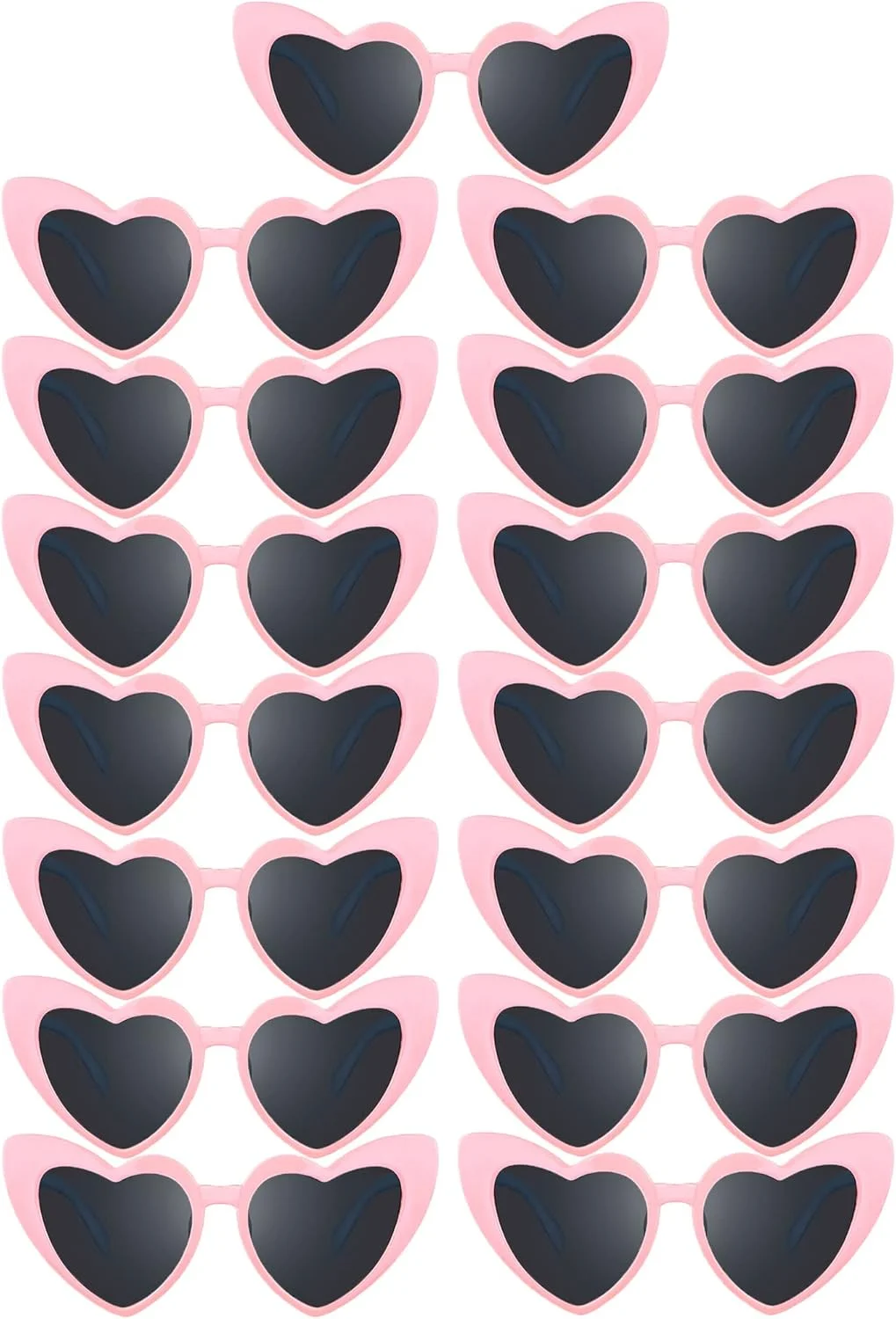 فلوتسان 15 جفت عینک آفتابی قلبی، عینک آفتابی قلبی شکل، لوازم مهمانی مجردی برای خانم ها