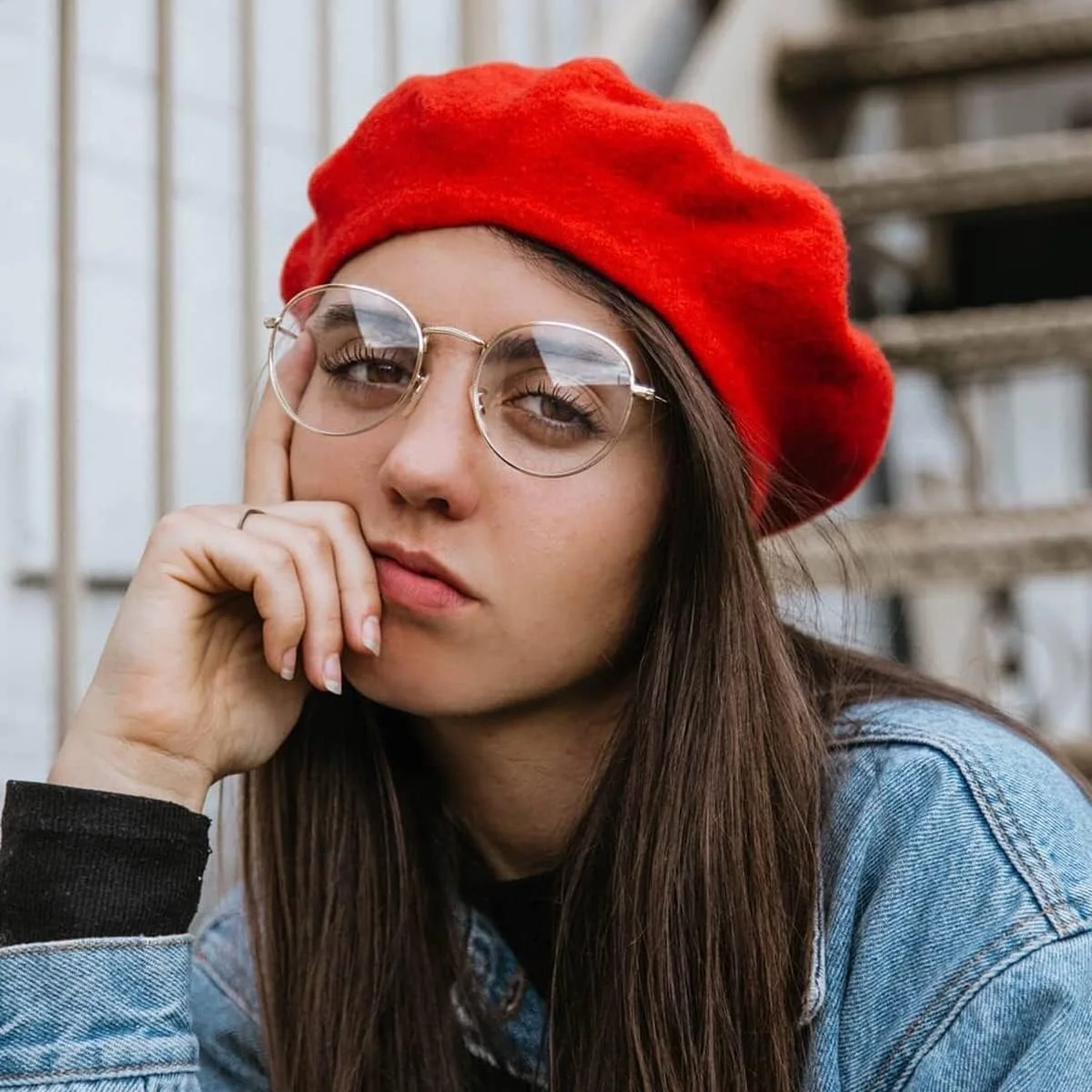 عینک های بلو لایت گرد HJSTES برای زنان و مردان، عینک های فریم فلزی با لنز شفاف دایره ای رترو