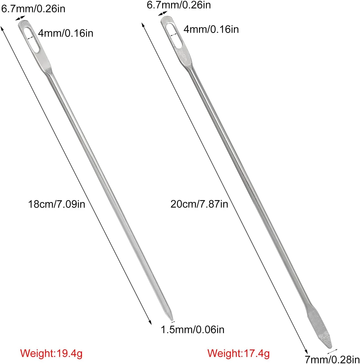 نخ رد کن فلزی لباس LUORNG، سوزن کیسه ای برای نخ کردن بند شلوار، سوزن نخ کشی مستقیم نوک تیز دستی برای هودی، ژاکت، شلوار ورزشی، شلوار شنا، شورت، نخ رد کن بند ناف، 4 عدد نخ رد کن فلزی لباس LUORNG، سوزن کیسه ای برای نخ کردن بند شلوار، سوزن نخ کشی مستقیم نوک تیز دستی برای هودی، ژاکت، شلوار ورزشی، شلوار شنا، شورت، نخ رد کن بند ناف، 4 عدد