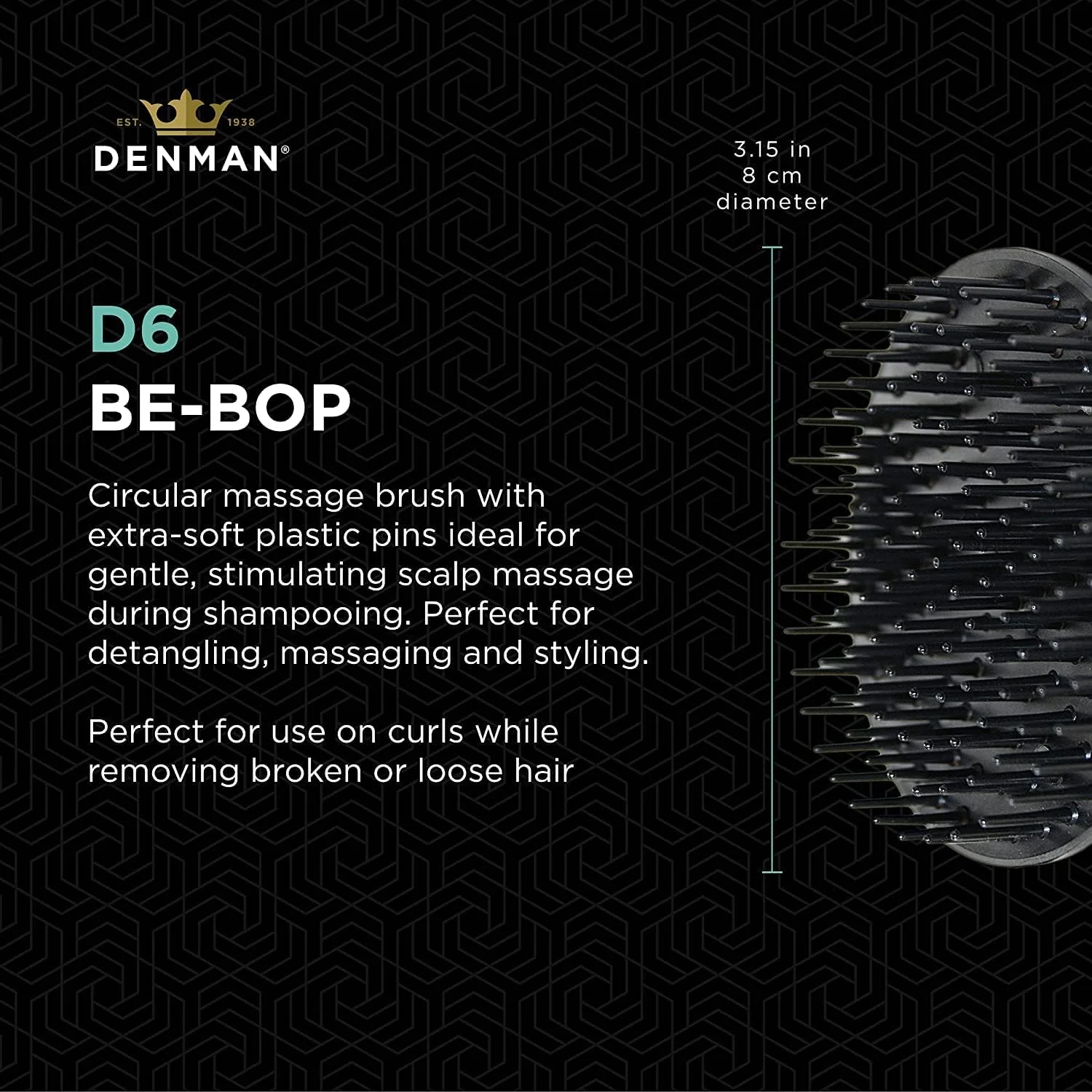 برس ماساژ دنمن Be-Bop، مدل D6 (رنگ جور) برس ماساژ دنمن Be-Bop، مدل D6 (رنگ جور)
