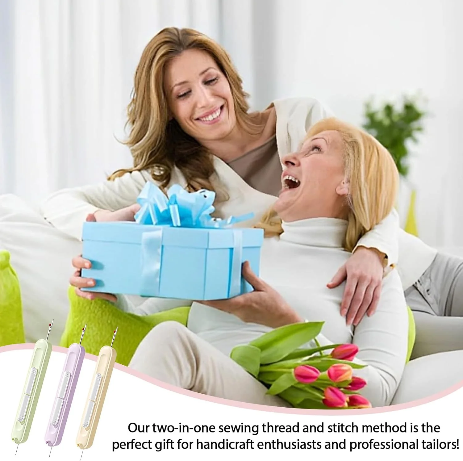 نخ باز کن LUMOOM، 3 عددی، ابزار خیاطی دو طرفه 2 در 1 با محافظ توپی، ایده آل برای خیاطی دستی و ماشینی نخ باز کن LUMOOM، 3 عددی، ابزار خیاطی دو طرفه 2 در 1 با محافظ توپی، ایده آل برای خیاطی دستی و ماشینی