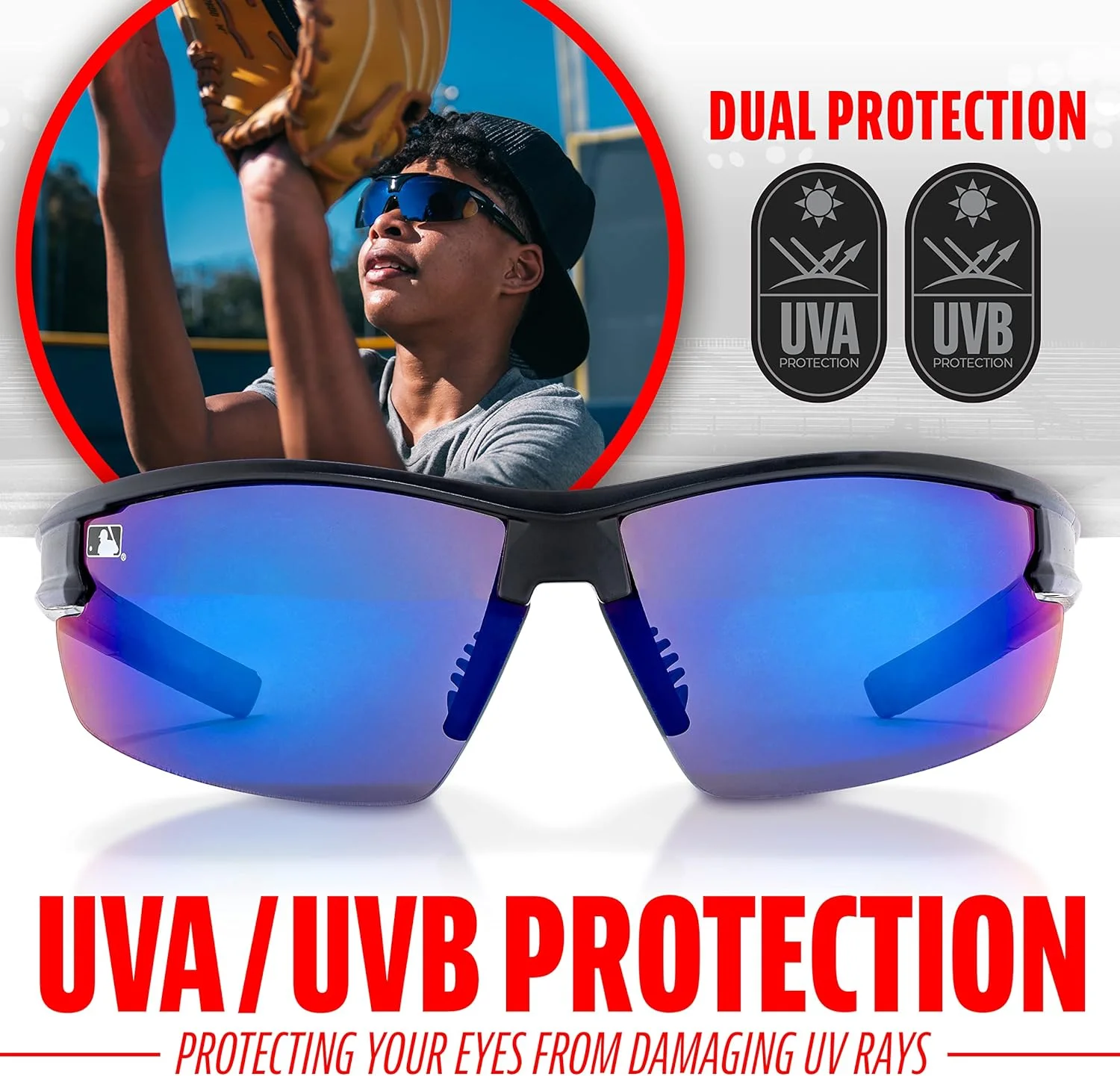 عینک آفتابی بیسبال + سافت بال فرانکلین اسپورتس - عینک آفتابی ورزشی مردانه + زنانه - عینک های سایه دار تاشو + عینک های غیر تاشو