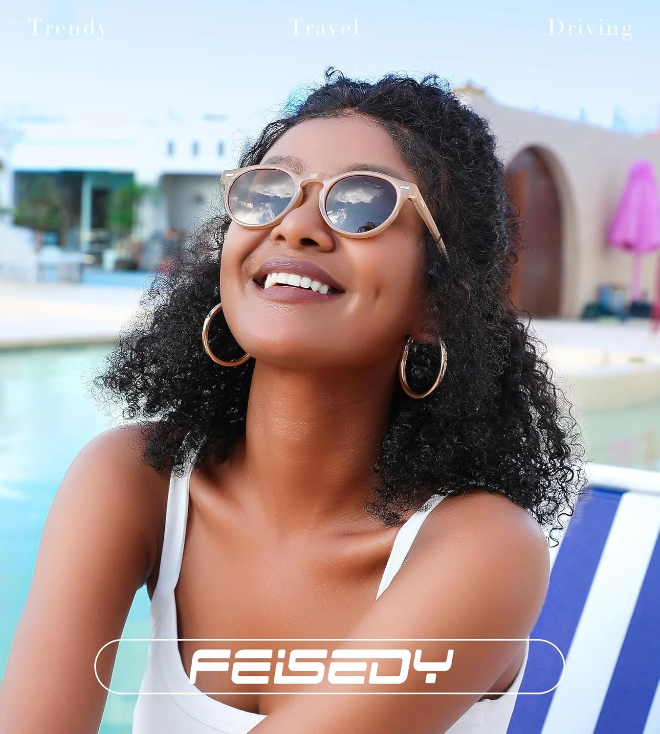 عینک آفتابی صورت کوچک FEISEDY برای زنان و مردان، عینک آفتابی پلاریزه، سبک وینتیج، محافظت UV400، مدل B2355 عینک آفتابی صورت کوچک FEISEDY برای زنان و مردان، عینک آفتابی پلاریزه، سبک وینتیج، محافظت UV400، مدل B2355