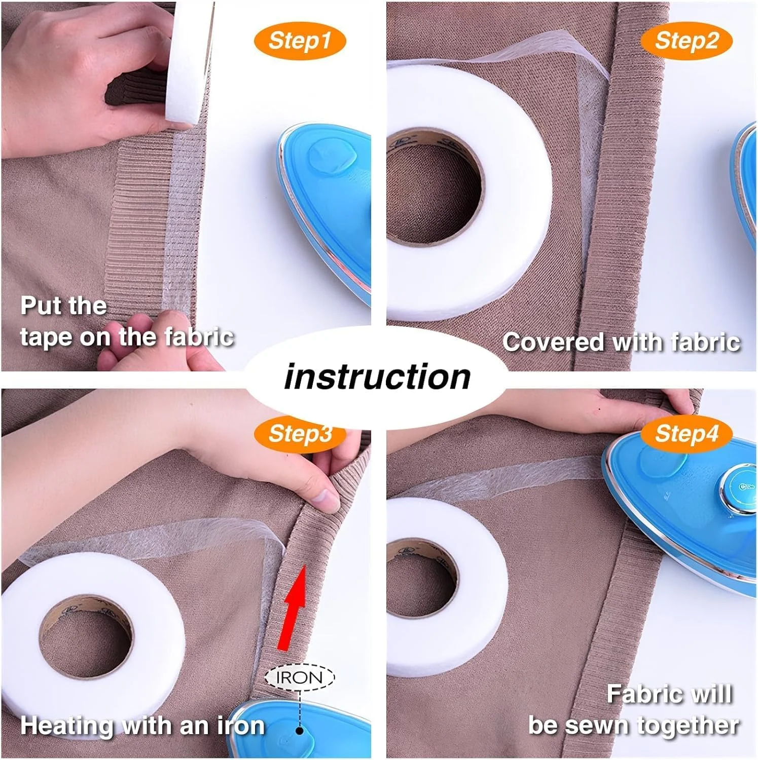 نوار چسب حرارتی بدون دوخت Loiisgy، عرض 2 سانتی متر، طول 64 متر (2 رول) - نوار چسب ذوب شدنی برای لباس، شلوار، پرده و پارچه نوار چسب حرارتی بدون دوخت Loiisgy، عرض 2 سانتی متر، طول 64 متر (2 رول) - نوار چسب ذوب شدنی برای لباس، شلوار، پرده و پارچه