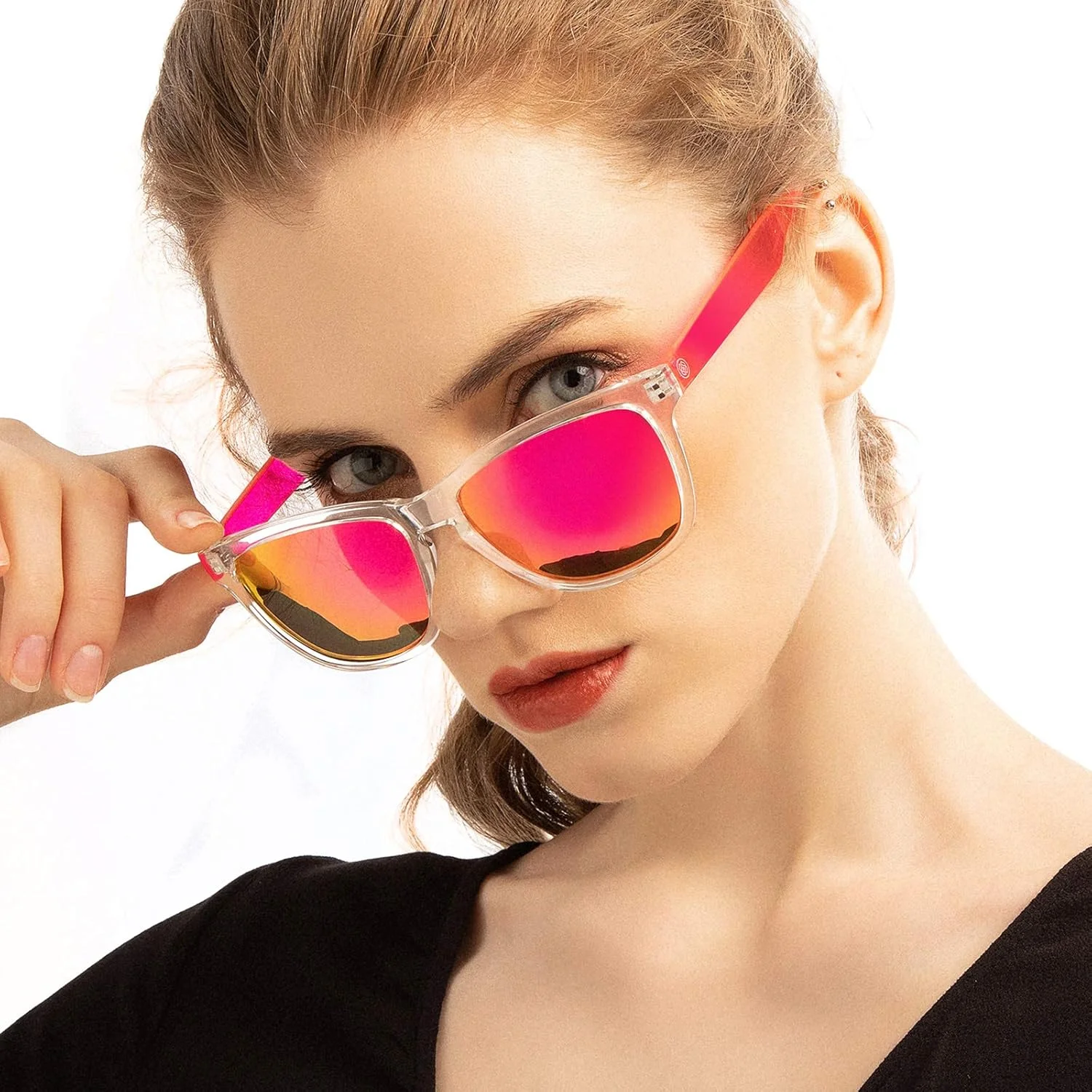 عینک آفتابی زنانه کولوسین UV400 با لنز آینه ای، مناسب برای فضای باز، تعطیلات، رانندگی عینک آفتابی زنانه کولوسین UV400 با لنز آینه ای، مناسب برای فضای باز، تعطیلات، رانندگی
