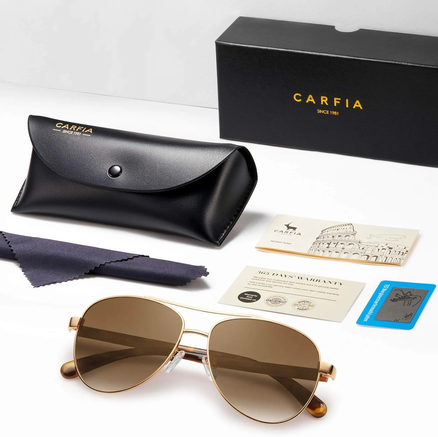 عینک آفتابی پلاریزه زنانه CARFIA با محافظت UV و فریم فلزی فوق سبک مدل CA3216 عینک آفتابی پلاریزه زنانه CARFIA با محافظت UV و فریم فلزی فوق سبک مدل CA3216
