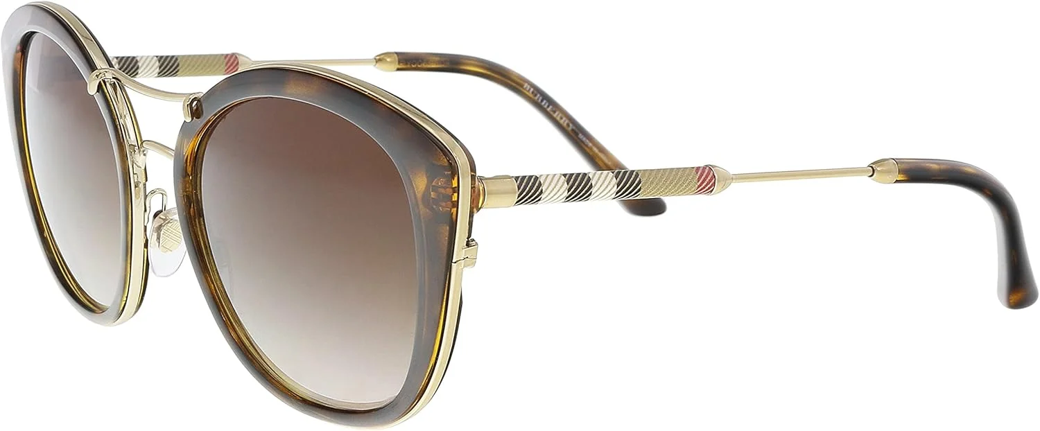 عینک آفتابی زنانه Burberry 0be4251q 300213 53، مدل چشم گربه ای، قهوه ای، 140 میلی متر