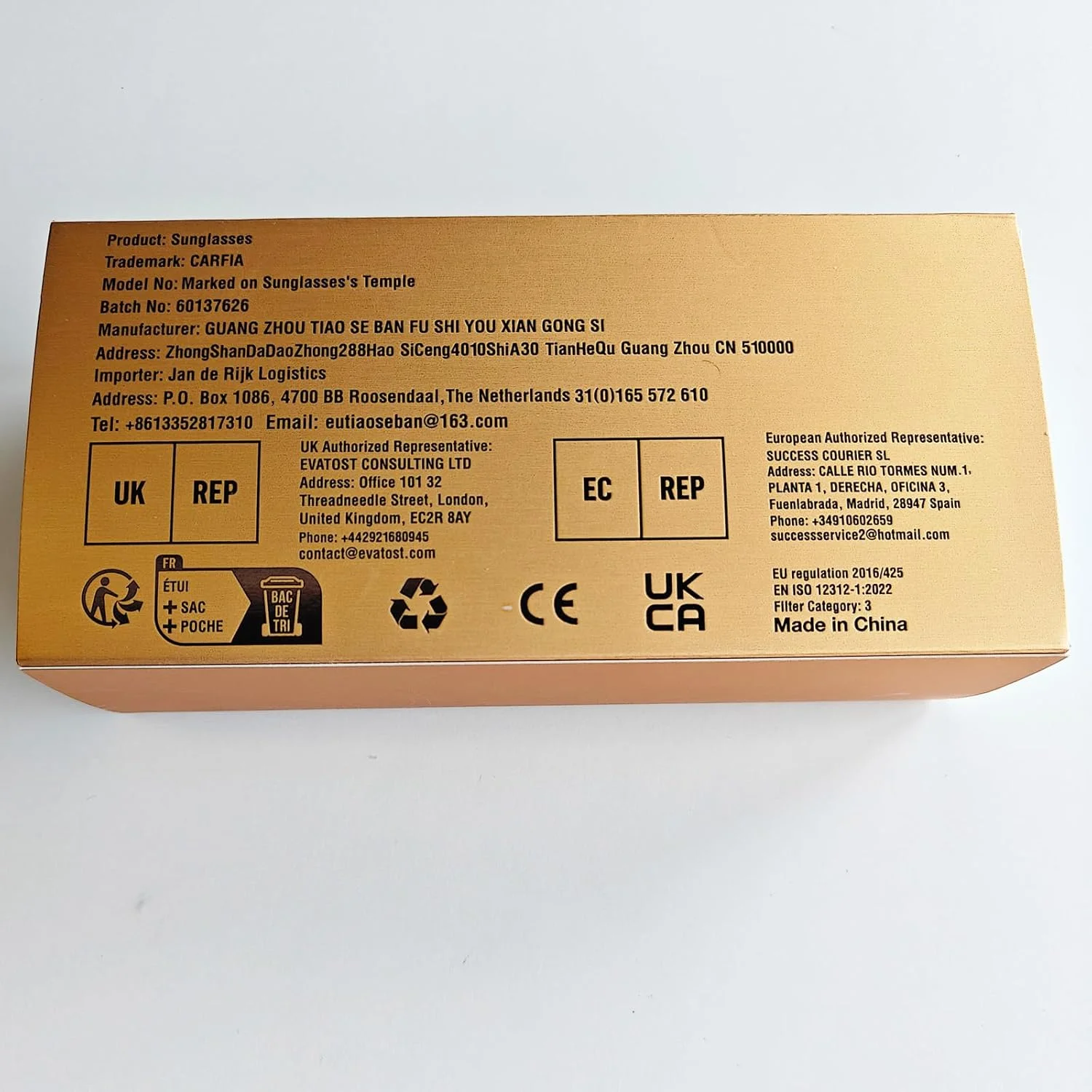 عینک آفتابی پلاریزه زنانه Carfia با طراحی وینتیج و لنز محافظ UV400 و فریم استات