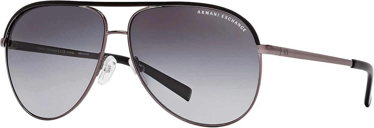 عینک آفتابی Armani Exchange AX2002-601013 طلایی روشن / لنز قهوه ای تدریجی-61 میلی متر