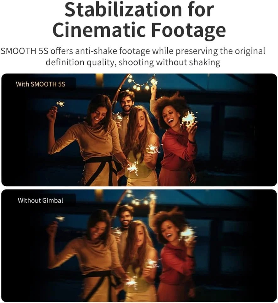 لرزشگیر گیمبال حرفه ای موبایل ژیون اسموث 5S کمبو، گیمبال دستی 3 محوره تلفن همراه، لرزشگیر قابل حمل سازگار با آیفون و اندروید - سفید لرزشگیر گیمبال حرفه ای موبایل ژیون اسموث 5S کمبو، گیمبال دستی 3 محوره تلفن همراه، لرزشگیر قابل حمل سازگار با آیفون و اندروید - سفید