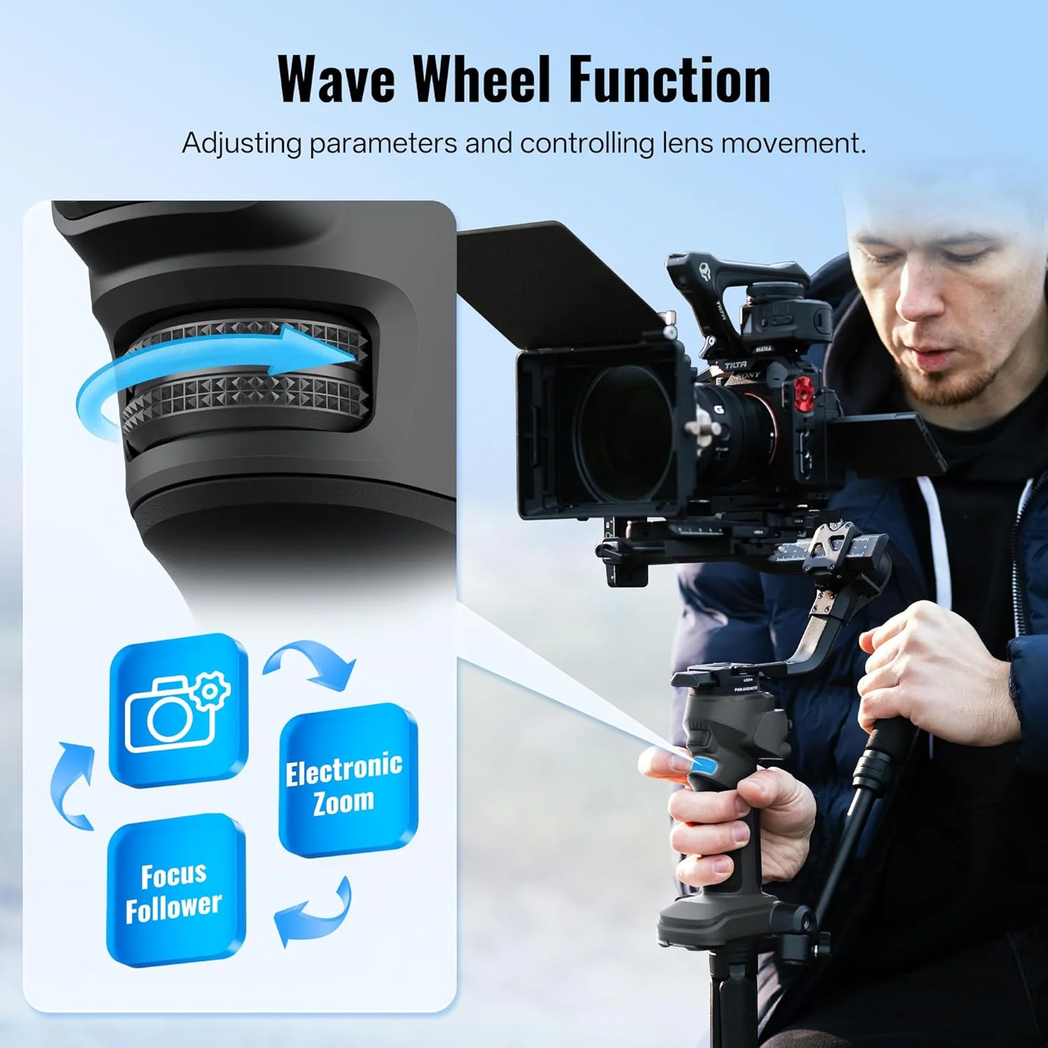 گیمبال دوربین ZHIYUN CINEPEER CRANE 4E برای دوربین های DSLR و بدون آینه، گیمبال تثبیت کننده 3 محوره، تثبیت کننده سبک دوربین برای Nikon/Canon/Sony/Panasonic/Fujifilm، خاکستری تیره گیمبال دوربین ZHIYUN CINEPEER CRANE 4E برای دوربین های DSLR و بدون آینه، گیمبال تثبیت کننده 3 محوره، تثبیت کننده سبک دوربین برای Nikon/Canon/Sony/Panasonic/Fujifilm، خاکستری تیره