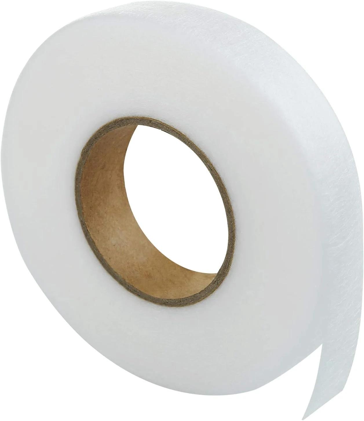 نوار چسب پارچه ای لیمسو بسته 2 عددی، 64 متر در 1.9 سانتی متر، نوار چسب پارچه، نوار چسب دو طرفه حرارتی، نوار چسب اتو برای شلوار جین، نایلون و سایر پارچه ها