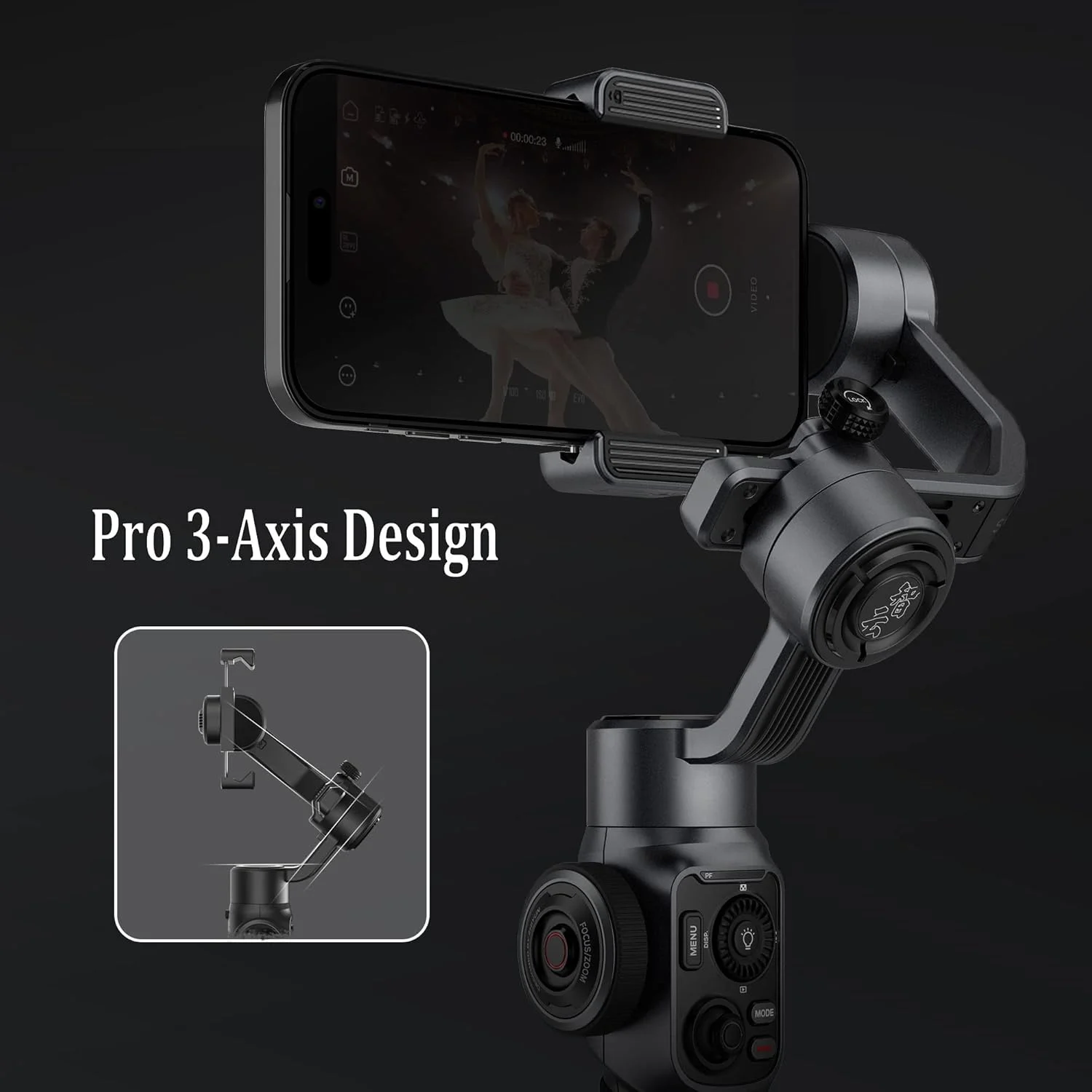 ZHIYUN Smooth 5S Combo 3-Axis Handheld Gimbal Stabilizer for Smartphone,Cell Phone Video Stabilizer for iPhone 14 13 12 11 Pro Max Samsung Galaxy S22/21/20 Ultra ZHIYUN Smooth 5S Combo 3-Axis Handheld Gimbal Stabilizer for Smartphone,Cell Phone Video Stabilizer for iPhone 14 13 12 11 Pro Max Samsung Galaxy S22/21/20 Ultra