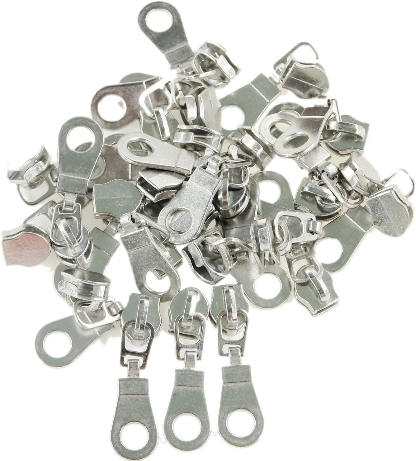 Leekayer #5 Silver Metallic Nylon Coil Zippers by The Yard Bulk 10 Yards Black Tape with 25pcs Silver Sliders for DIY Sewing Tailor Craft Bag(Black) Leekayer #5 Silver Metallic Nylon Coil Zippers by The Yard Bulk 10 Yards Black Tape with 25pcs Silver Sliders for DIY Sewing Tailor Craft Bag(Black)