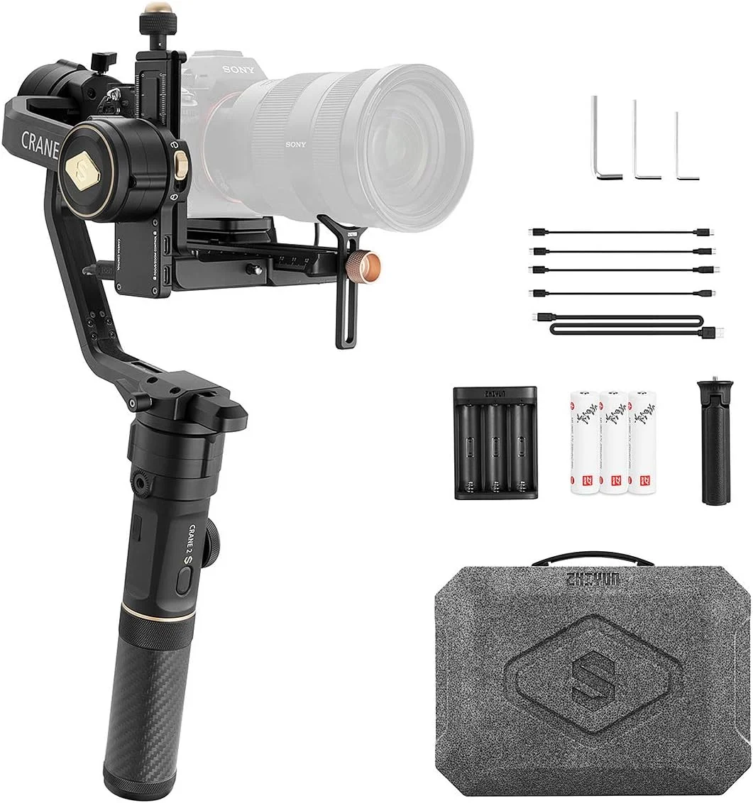 لرزشگیر گیمبال دستی 3 محوره ژیون کرین 2S برای دوربین های DSLR