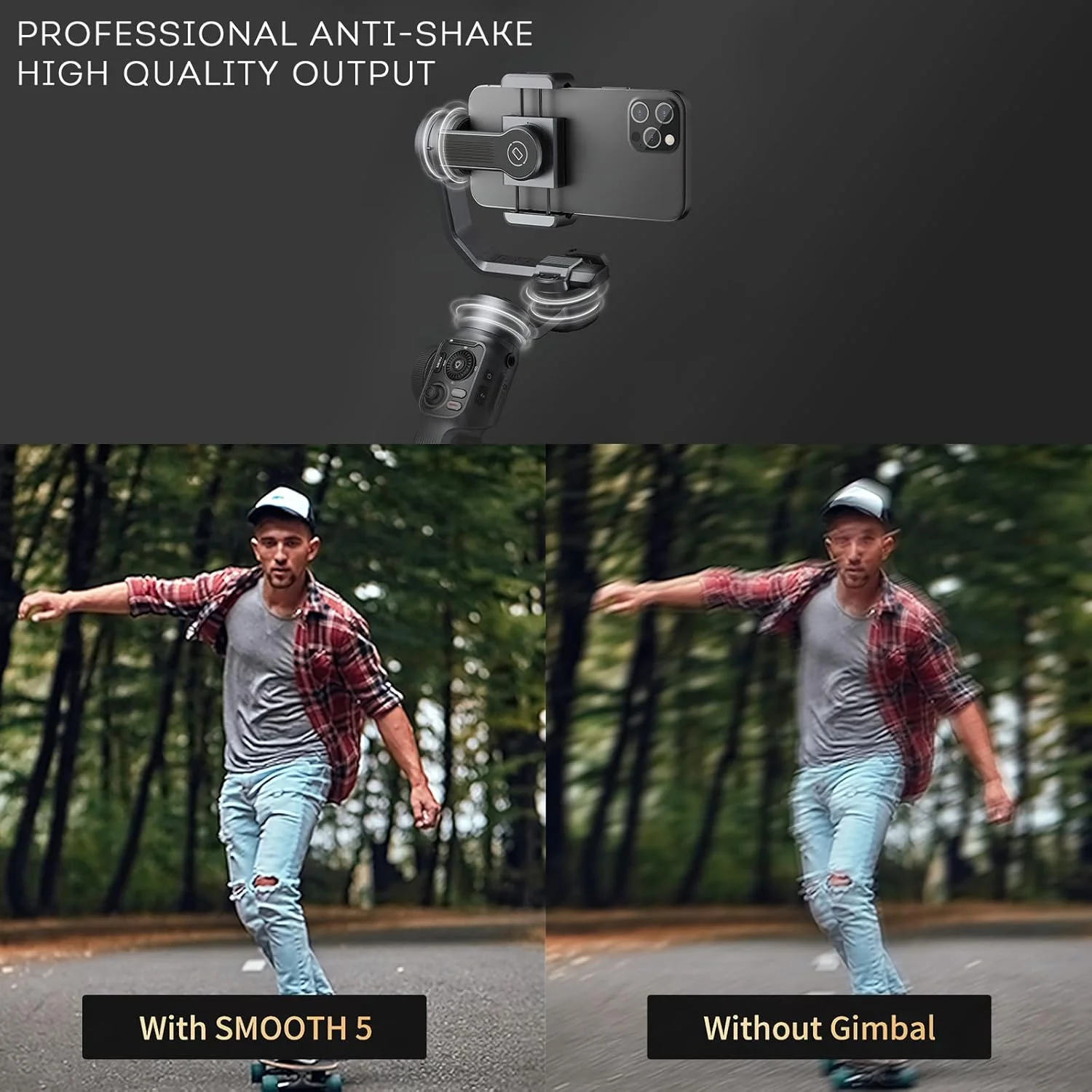 لرزشگیر گیمبال ژیون اسموث 5: لرزشگیر دستی 3 محوره حرفه ای برای تلفن های هوشمند آیفون پرو مکس برای ولاگینگ یوتیوب ولاگ تیک تاک ویدیو لرزشگیر گیمبال ژیون اسموث 5: لرزشگیر دستی 3 محوره حرفه ای برای تلفن های هوشمند آیفون پرو مکس برای ولاگینگ یوتیوب ولاگ تیک تاک ویدیو