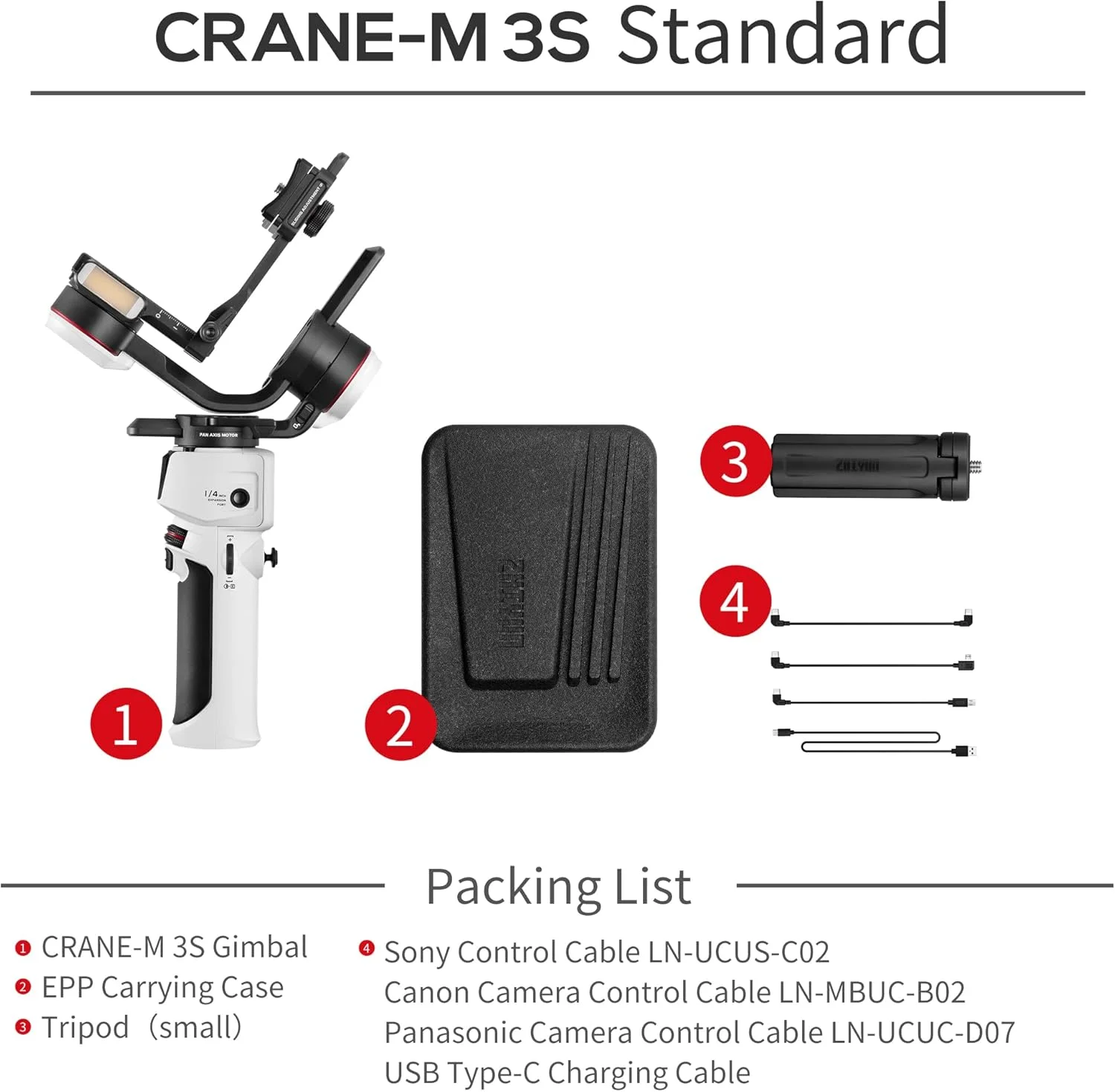 لرزشگیر گیمبال دستی 3 محوره ژیون CRANE-M3 S لرزشگیر گیمبال دستی 3 محوره ژیون CRANE-M3 S