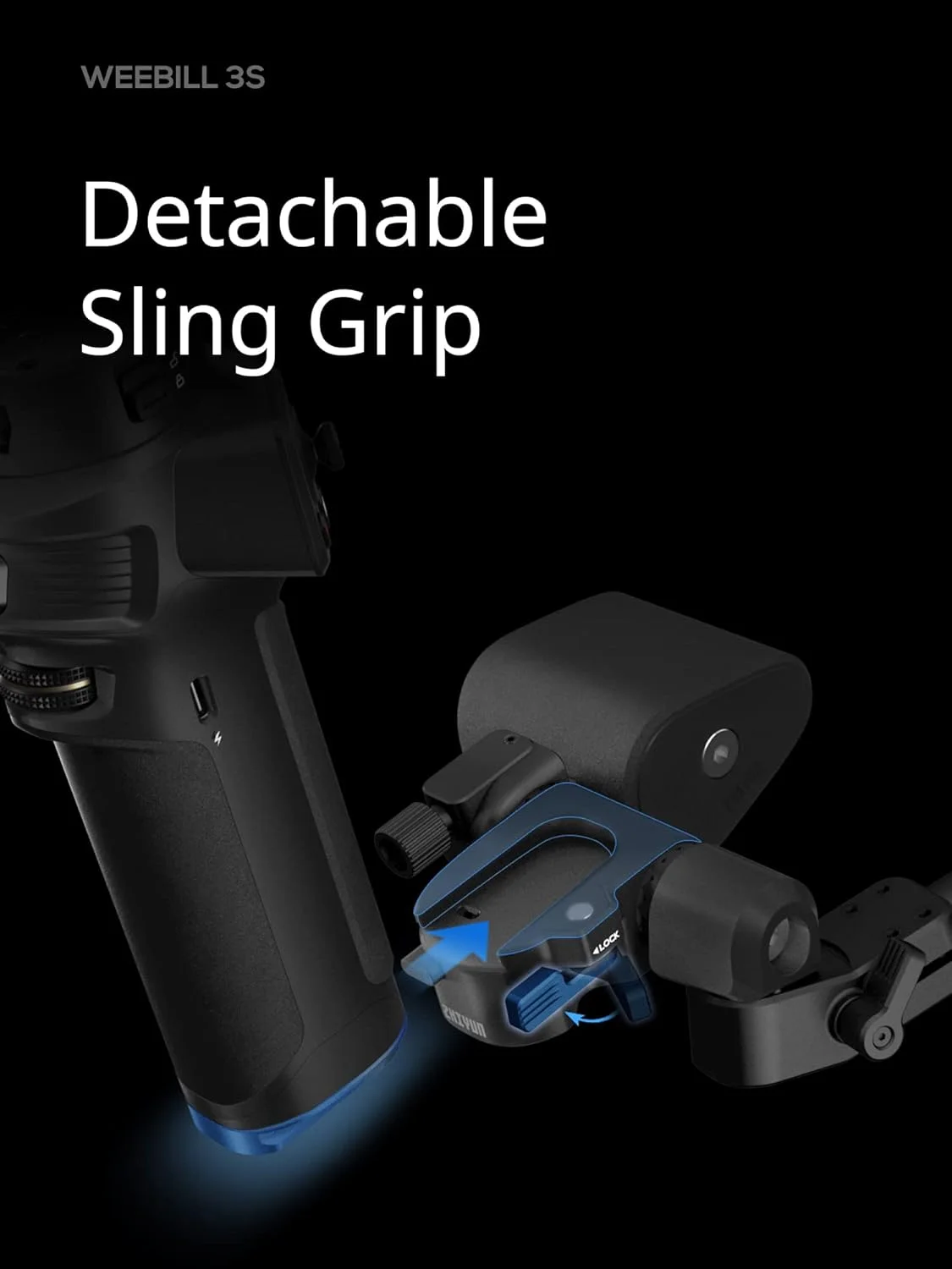 استابلایزر گیمبال 3 محوره دوربین ZHIYUN Weebill 3S [اورجینال]، بلوتوث، فیلمبرداری عمودی، سبک وزن DSLR و استابلایزر بدون آینه با نور پرکننده برای Canon/Sony/Panasonic/Nikon/Fujifilm